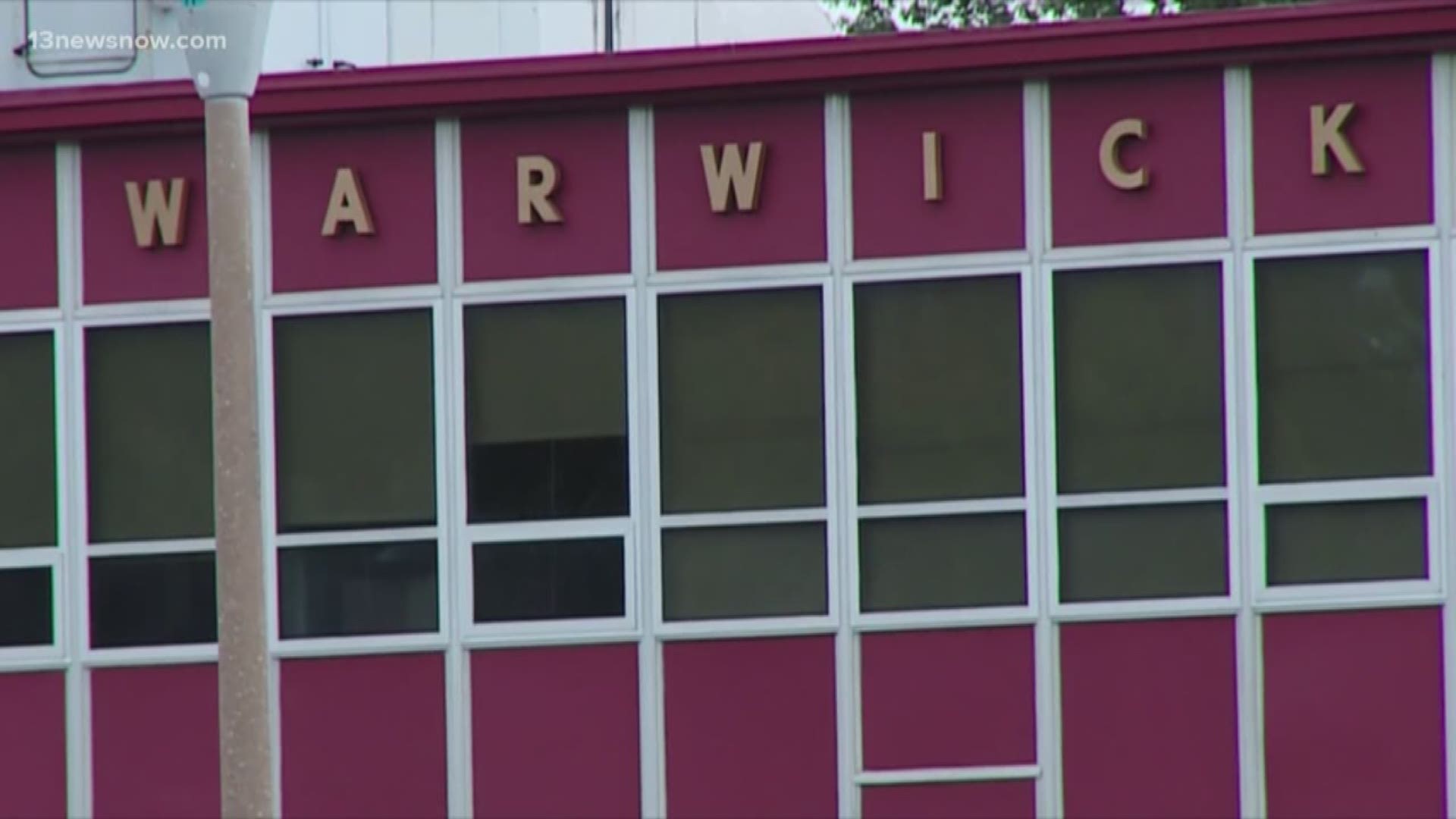 Police and school administrators were notified about a threat on social media against Warwick High School. Police are investigating the post.