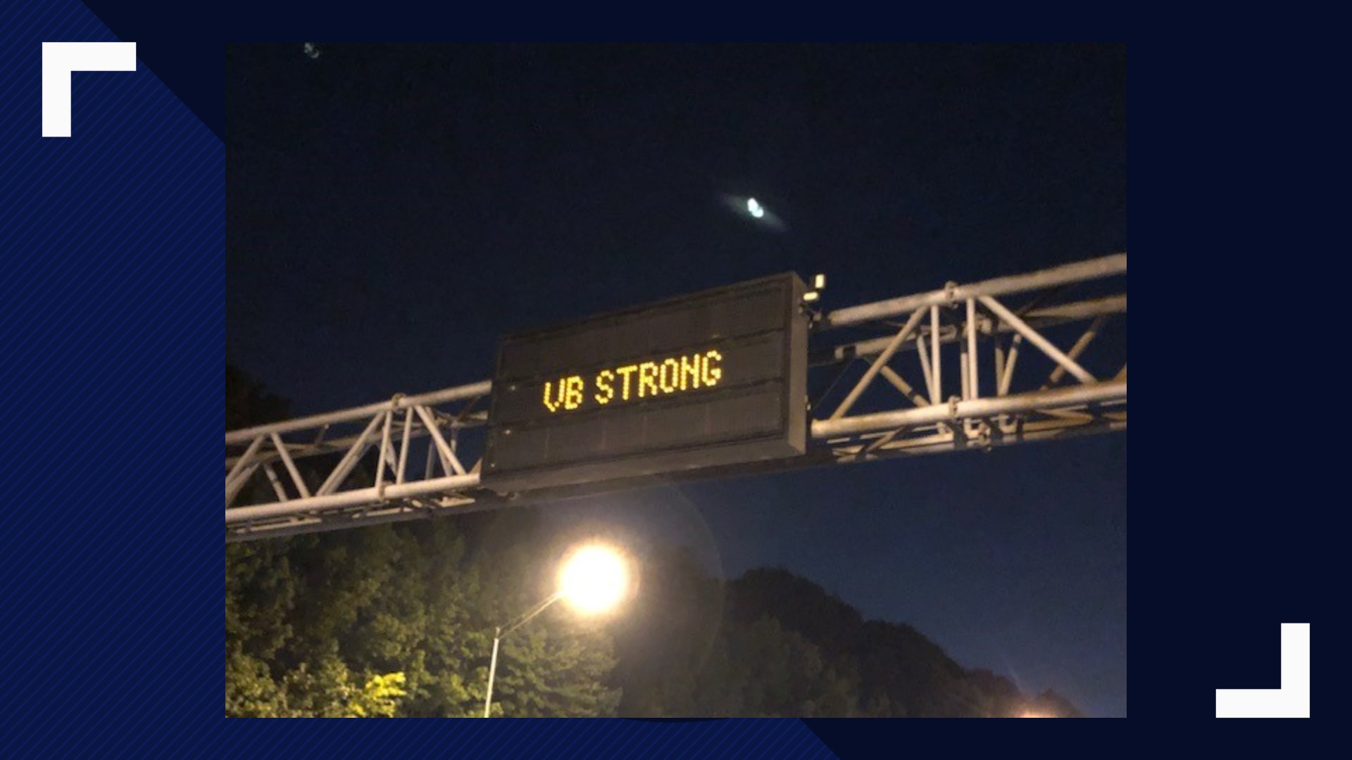 Vb Strong VDOT honors Virginia Beach mass shooting victims with 'VB Strong' sign ...