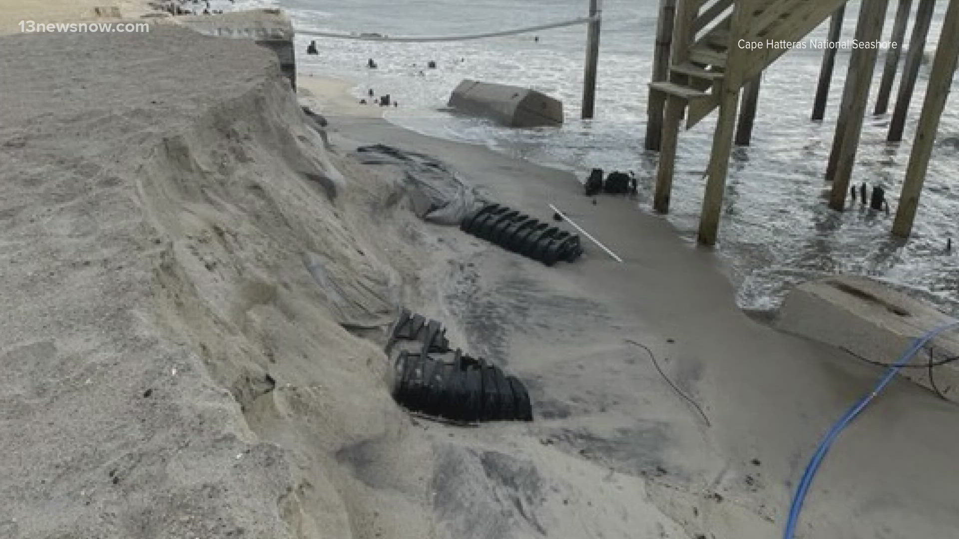A stretch of beach on the Outer Banks is closed until further notice.