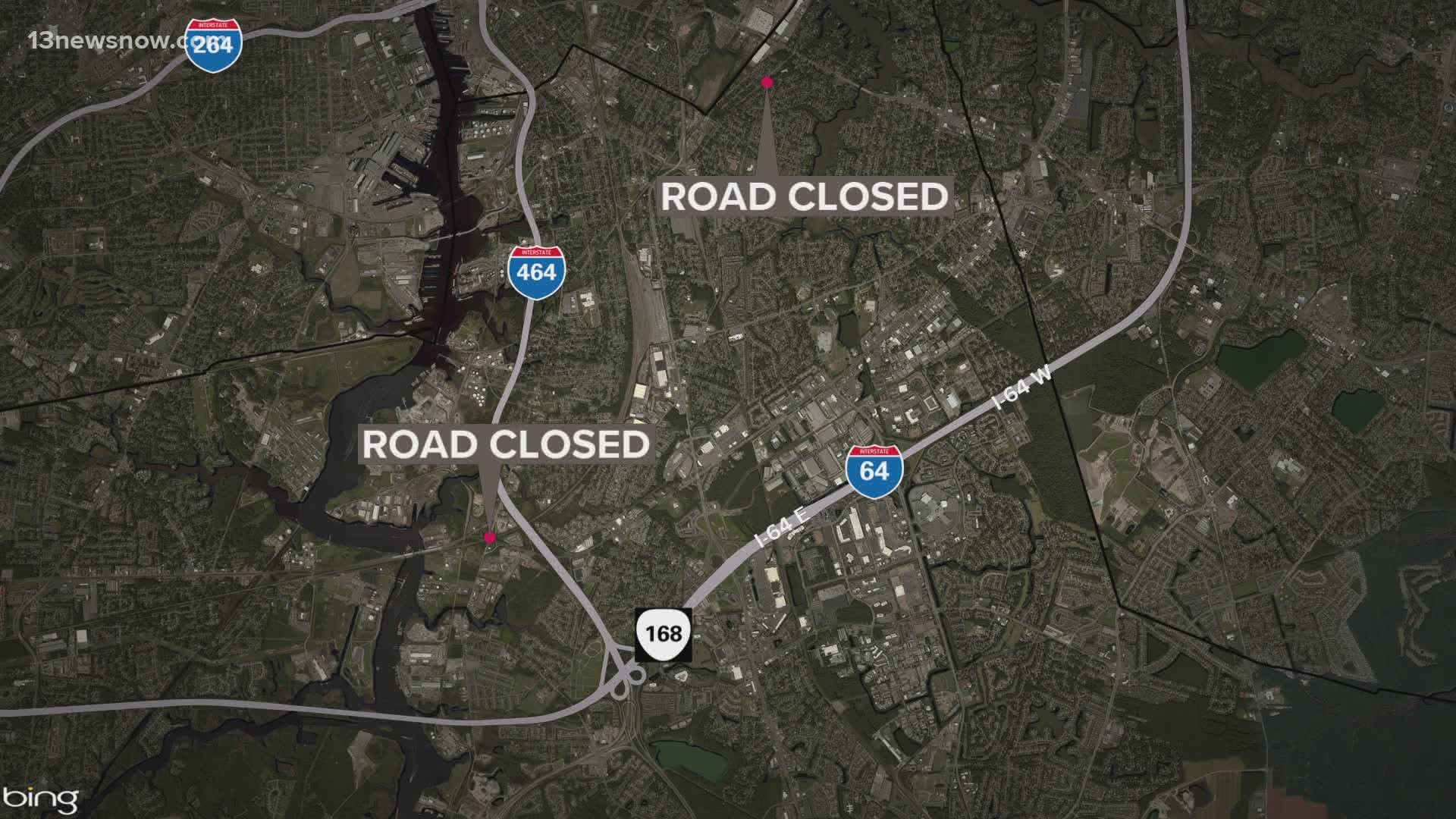 Several roads are closed around the Hampton Roads are due to high floodwaters. Officials want to remind drivers to not attempt to drive through flooded streets.