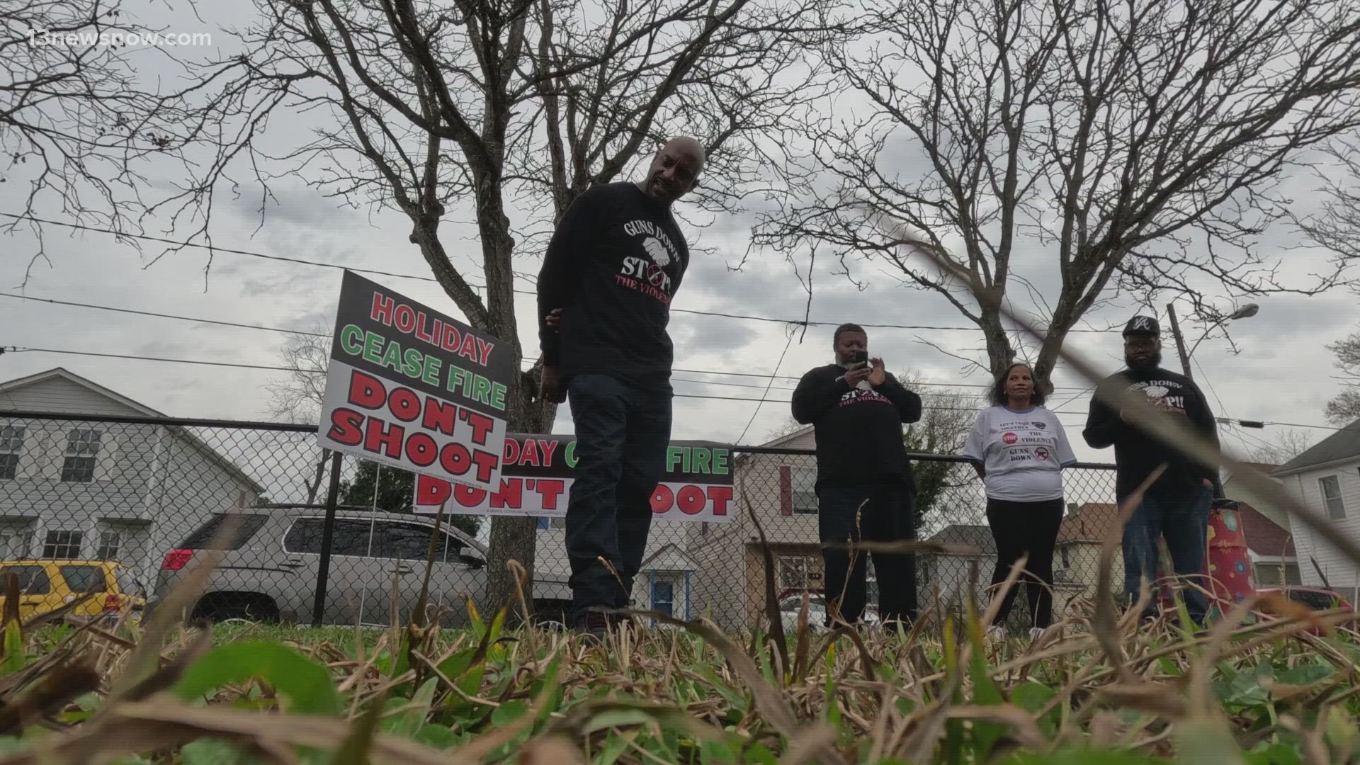 Have you seen signs popping up around Norfolk that say, "Holiday Ceasefire, Don't Shoot!"? They are part of a big message this year by an anti-gun violence group.