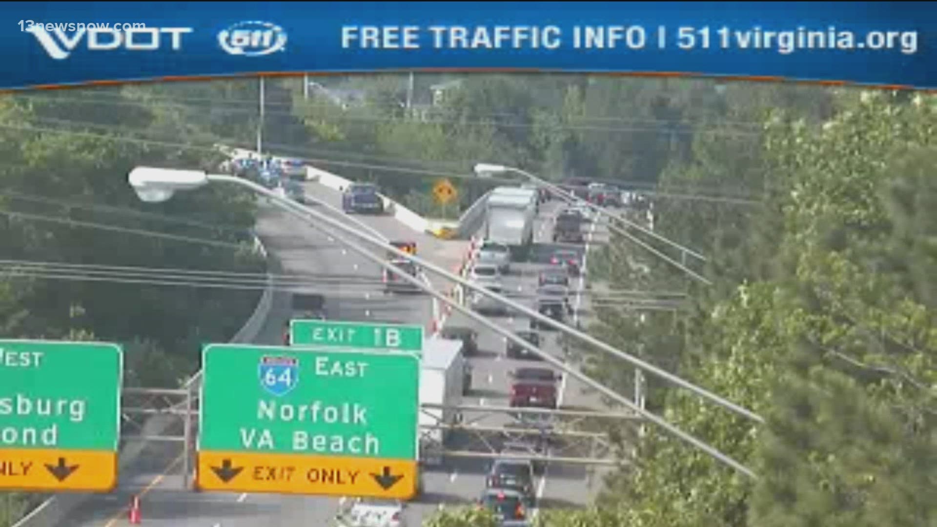 A deadly hit-and-run, followed hours later by a tractor-trailer fuel spill has created huge traffic jams on I-664 in Hampton.