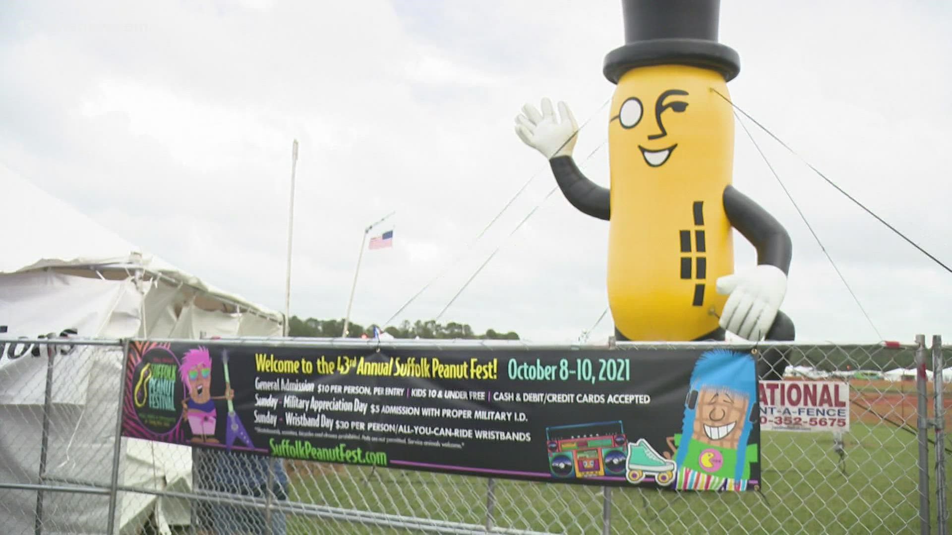 Sunday is the last day of the 43rd annual Suffolk Peanut Festival.