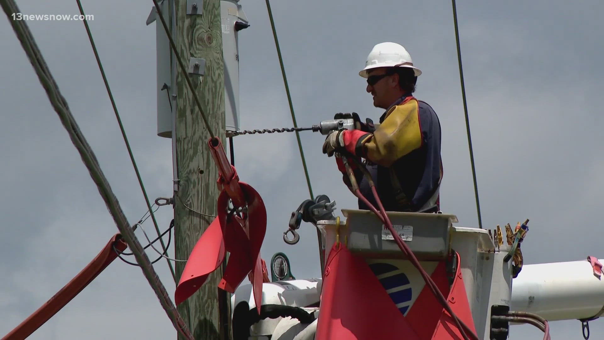Dominion Energy crews are repairing storm damage as they enhance strategies to reduce future power outages.