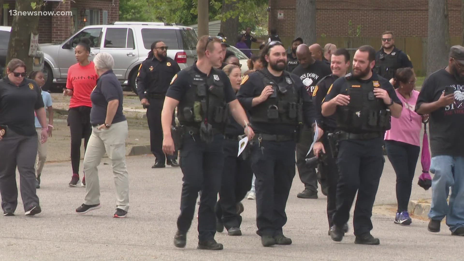 Officers, anti-gun violence advocates and residents came together in Norview to discuss solutions.