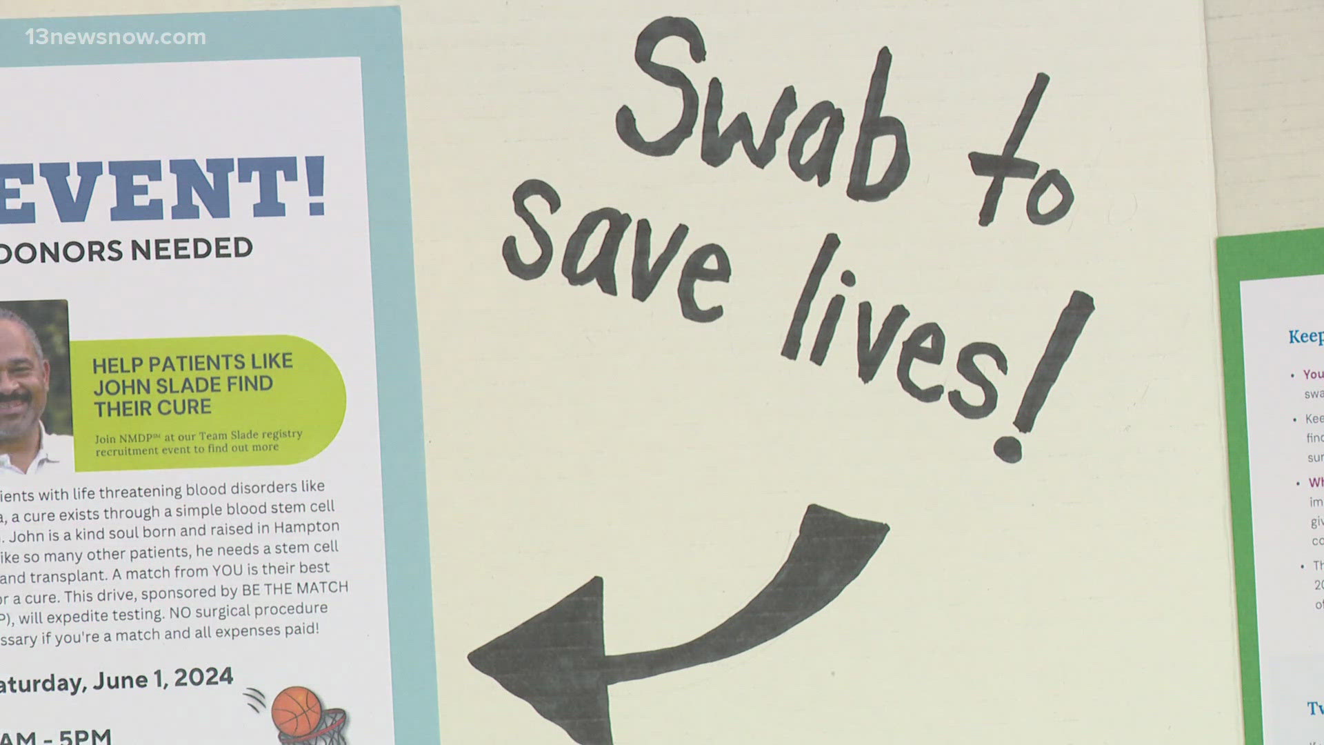 The national marrow donor program held its "Be the Match" blood stem cell donation drive Saturday morning.