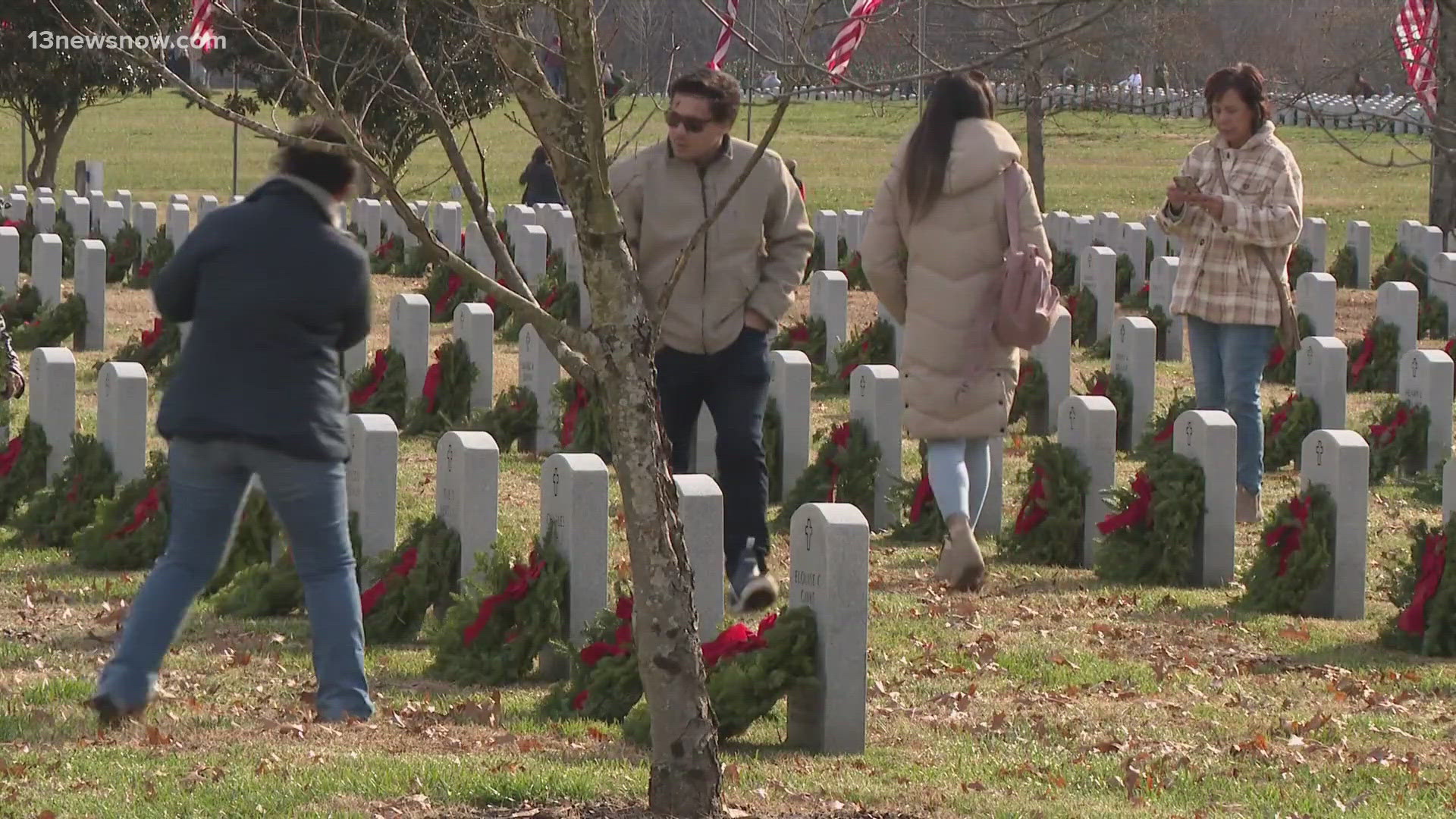 For the non-profit organization that pays for the wreaths, it came down to the wire as to whether they'd have enough money this year.