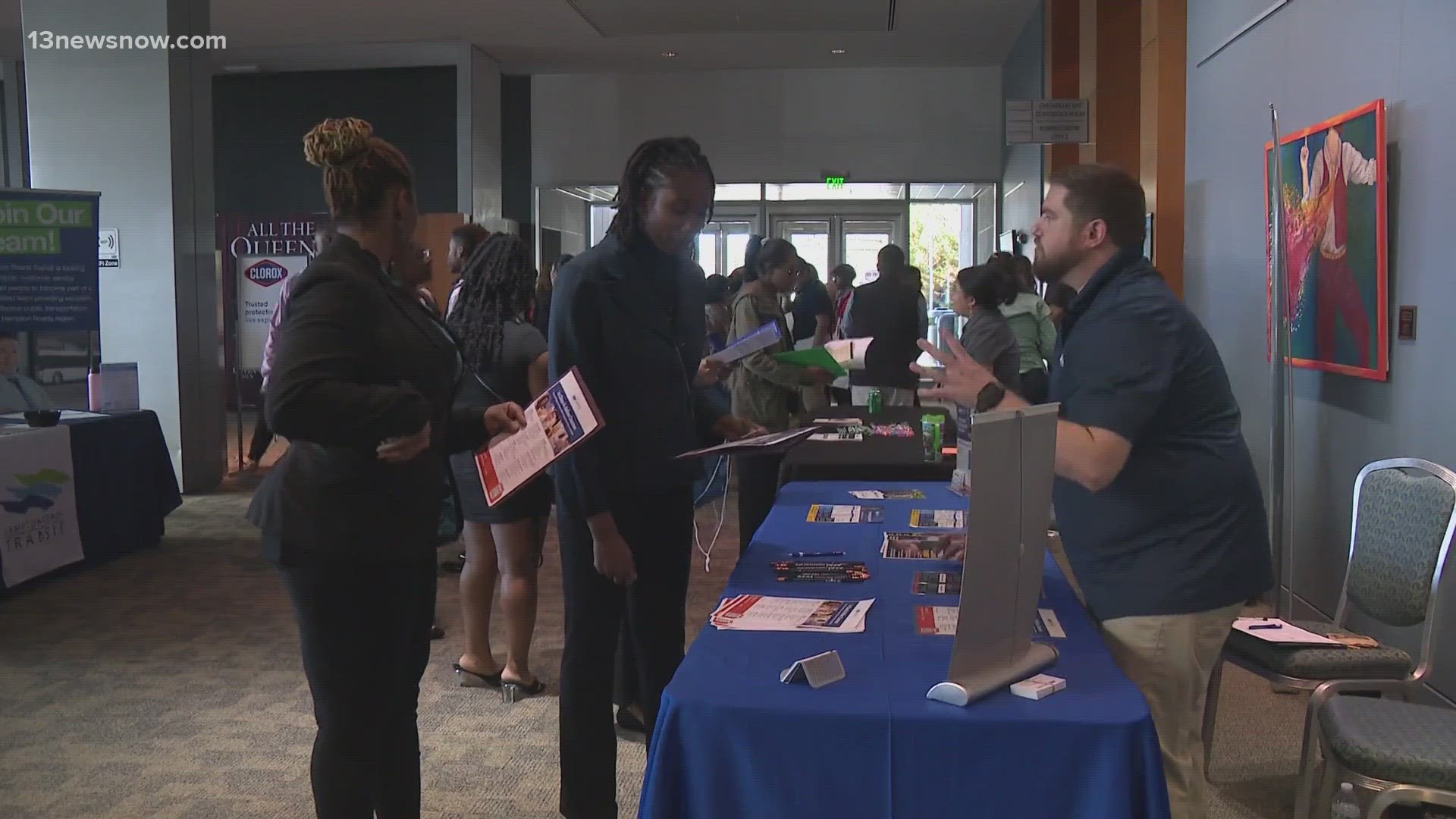 Hundreds attend career fair in Hampton