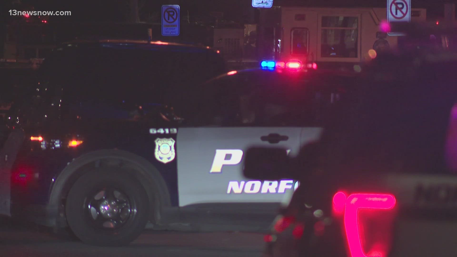 Norfolk police are warning drivers to avoid the area around Kimball Terrace.