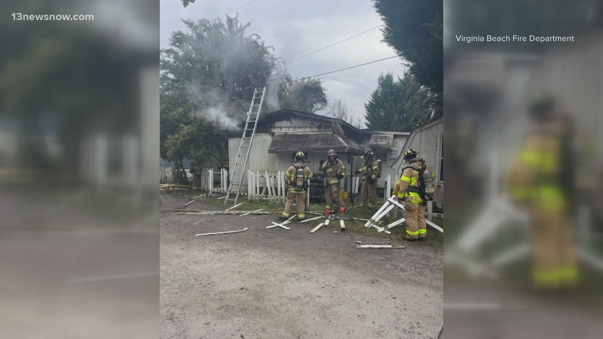 The fire was put out by 12:44 p.m., and no injuries were reported. However, six adults and three kids were displaced from the single-wide mobile home.