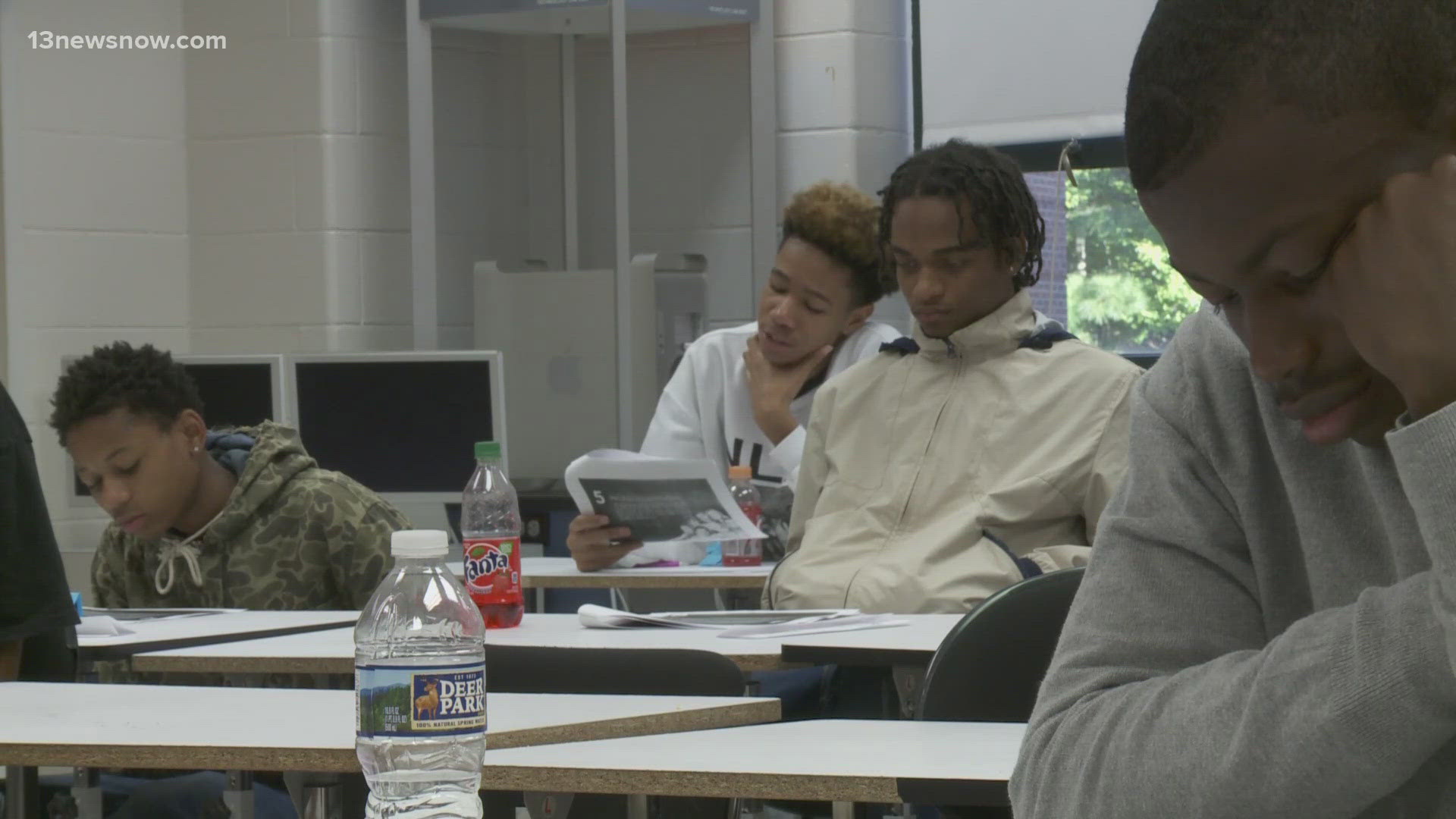 Mayors Donnie Tuck and Philip Jones held a joint news conference Thursday asking men of all backgrounds to help mentor young Black boys at the cities' middle schools