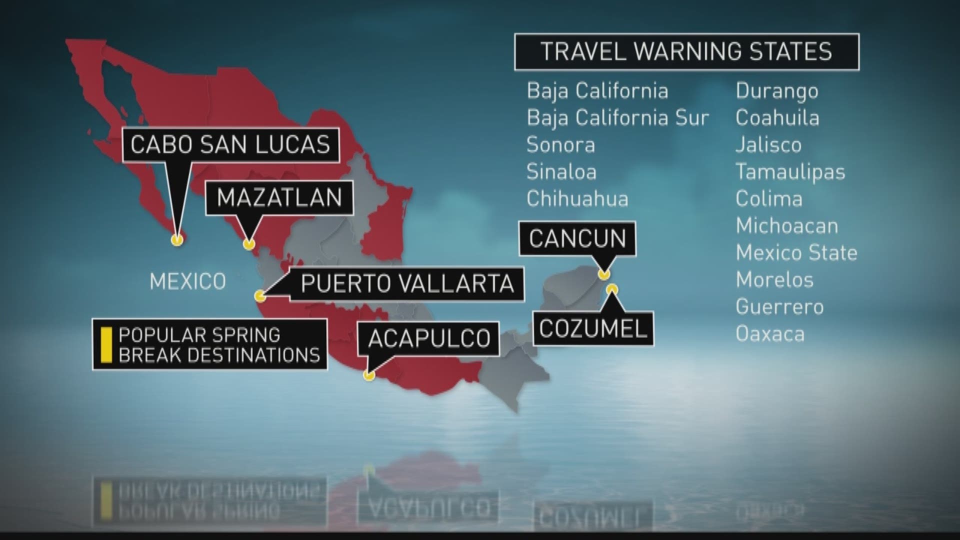 Travel warning issued for parts of Mexico