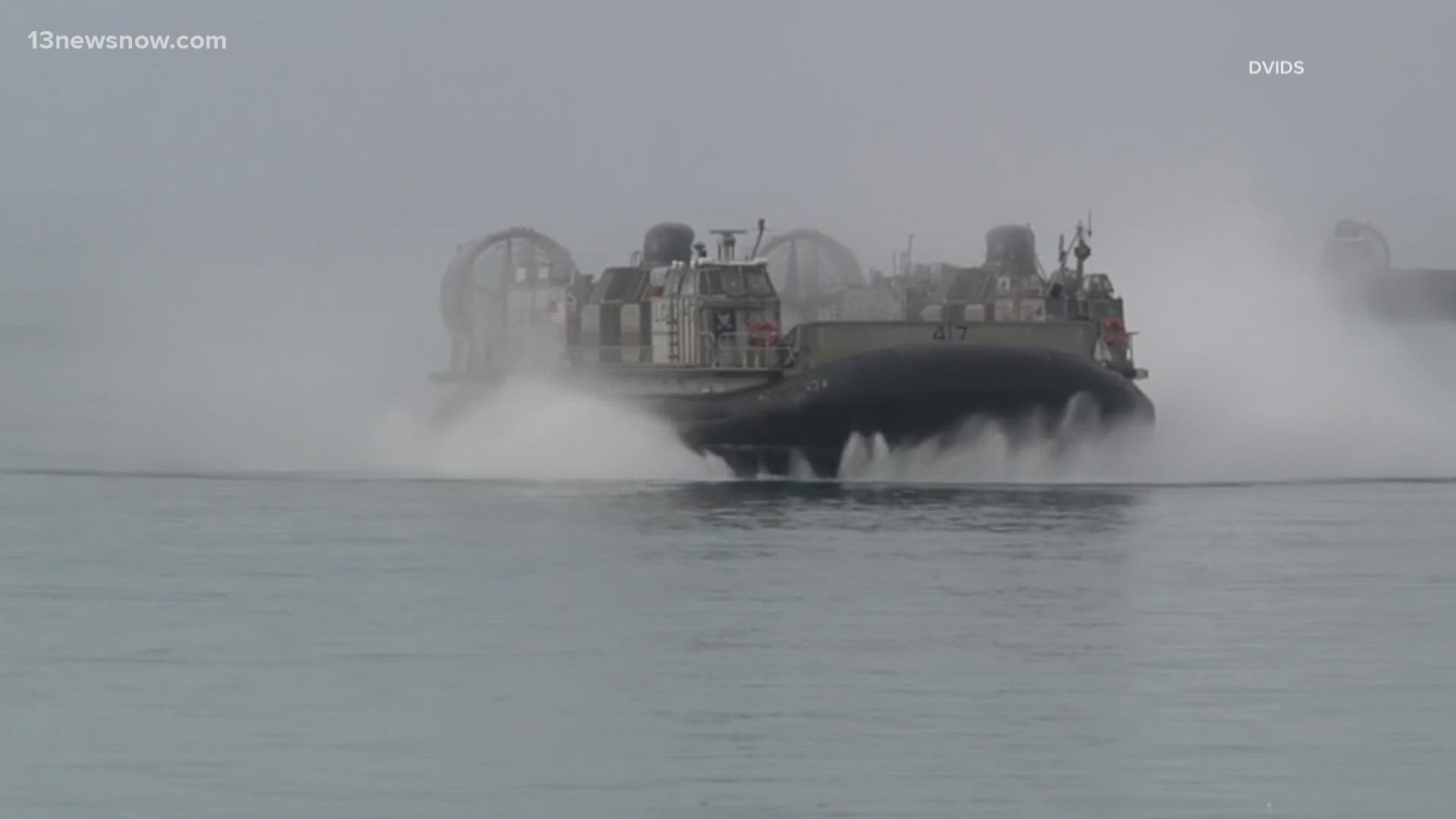 Thirty local sailors and Marines are recovering after what the Navy describes as "an incident" involving two "Landing Craft Air Cushion" hovercraft.