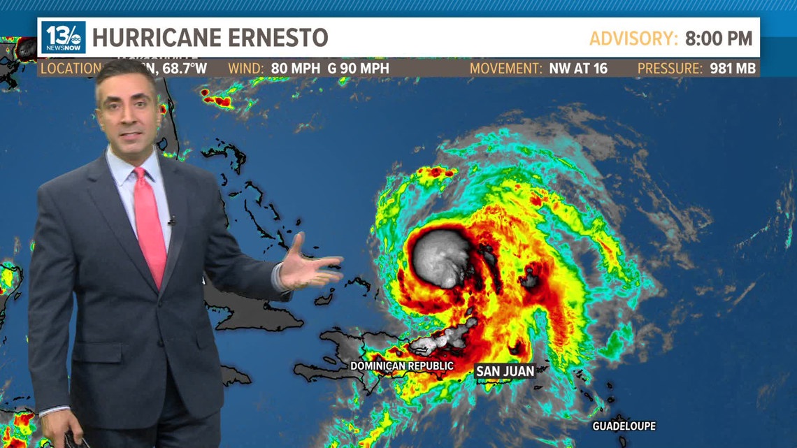 Tropics update: Hurricane Ernesto expected to become a major hurricane ...