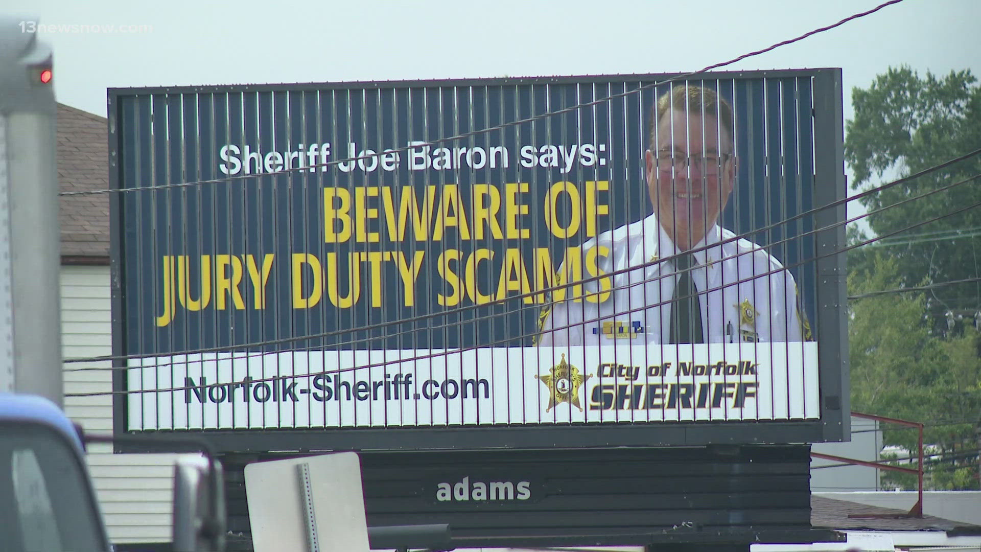 The Norfolk Sheriff's Office says scammers are calling residents telling them they must pay a fine for missing jury duty.