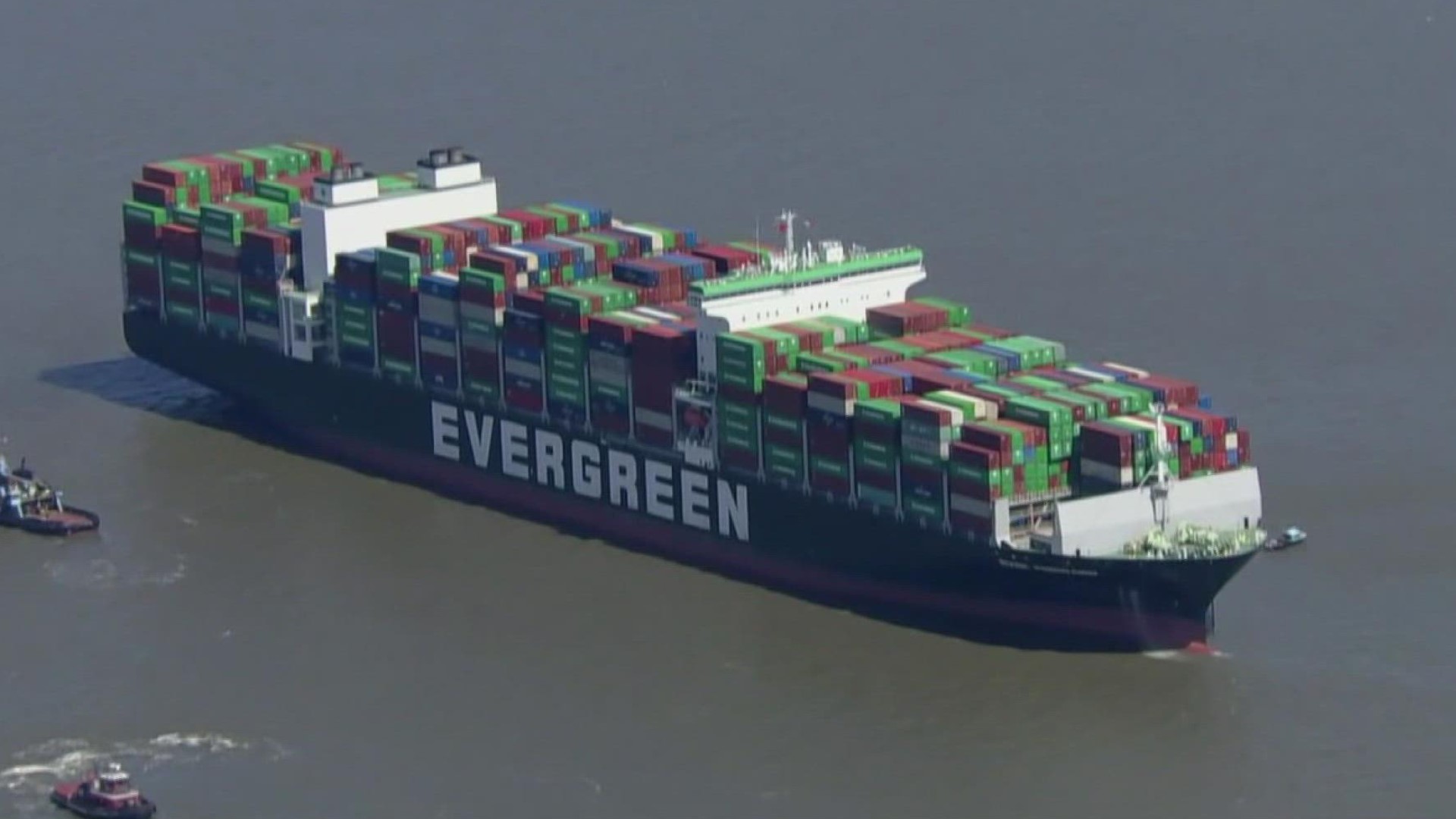 The 1,100-foot cargo ship remains stuck in the Chesapeake Bay following an unsuccessful attempt to free it on Tuesday.