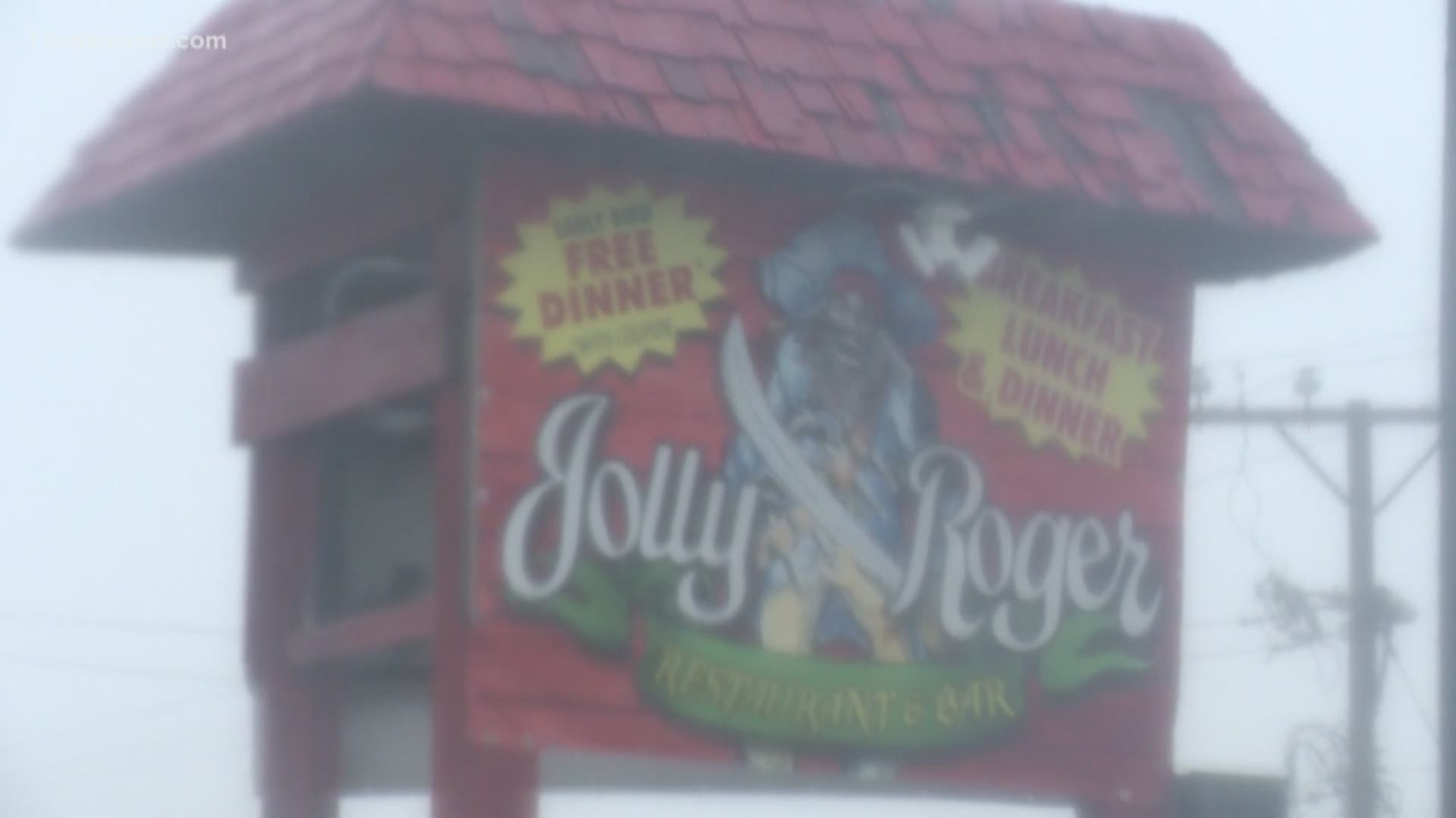 Hurricane Dorian dealt some damage to homes and and property in Kill Devil Hills. But for some residents, the real barometer for how powerful Dorian was--was the fact the Jolly Roger had to close its doors.