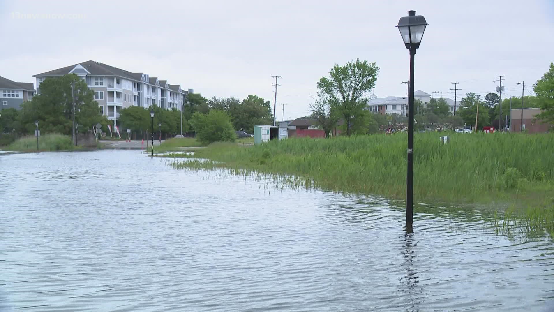 Across Hampton Roads, city public works crews are on standby for potential flooding issues.