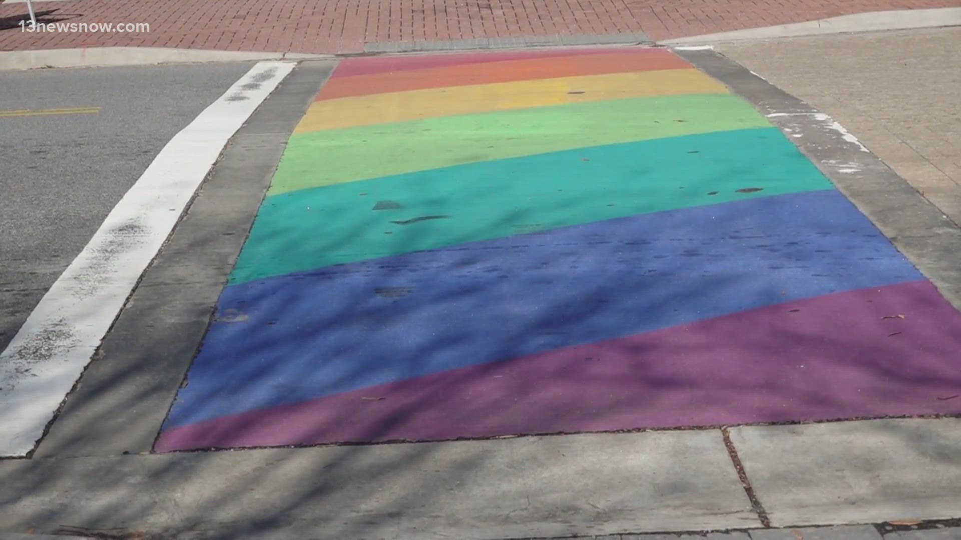 Virginia Beach unites after homophobic graffiti on rainbow