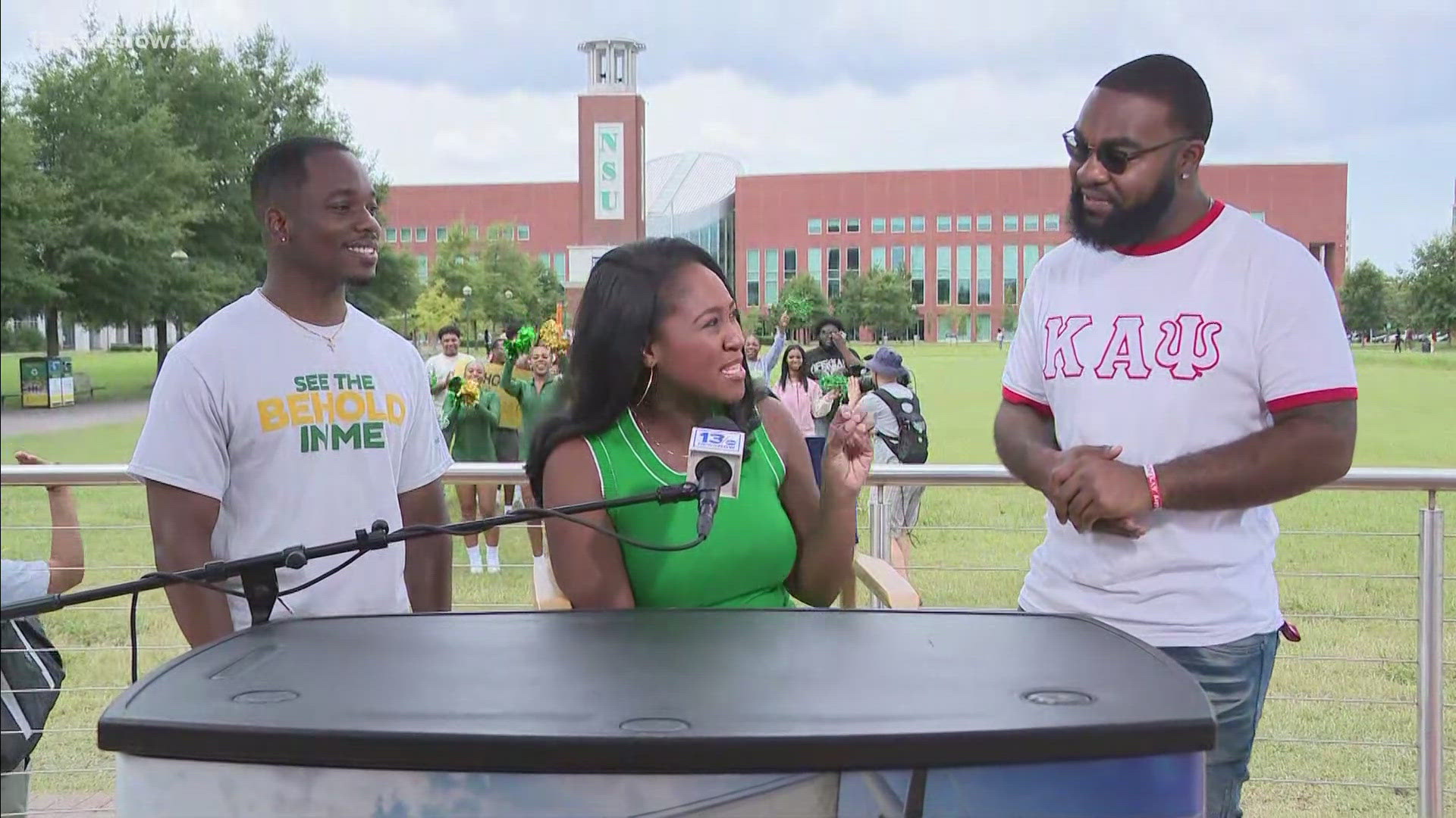 Norfolk State University students share their excitement ahead of the MEAC SWAC Challenge game against the Florida A&M Rattlers.