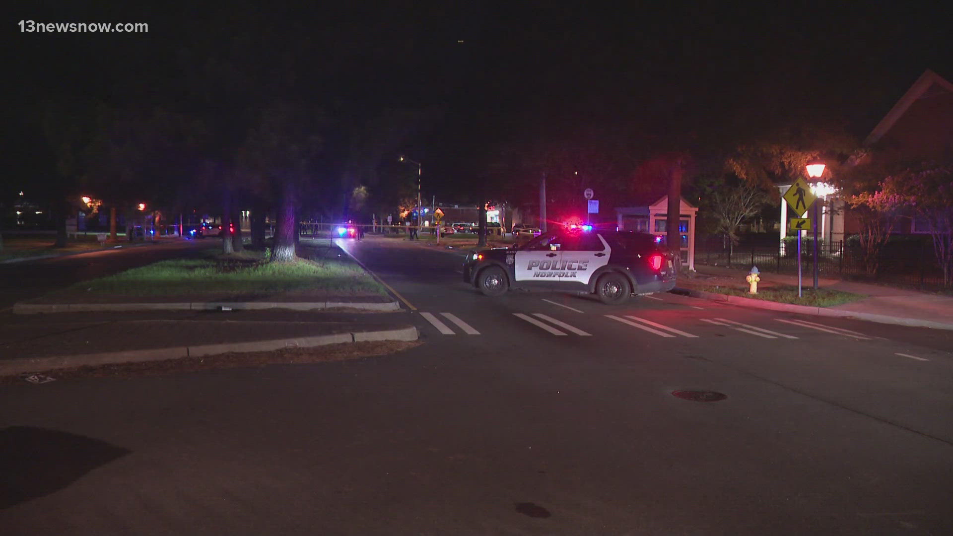 Two pedestrians were injured in a crash on Church Street in Norfolk on Sunday.