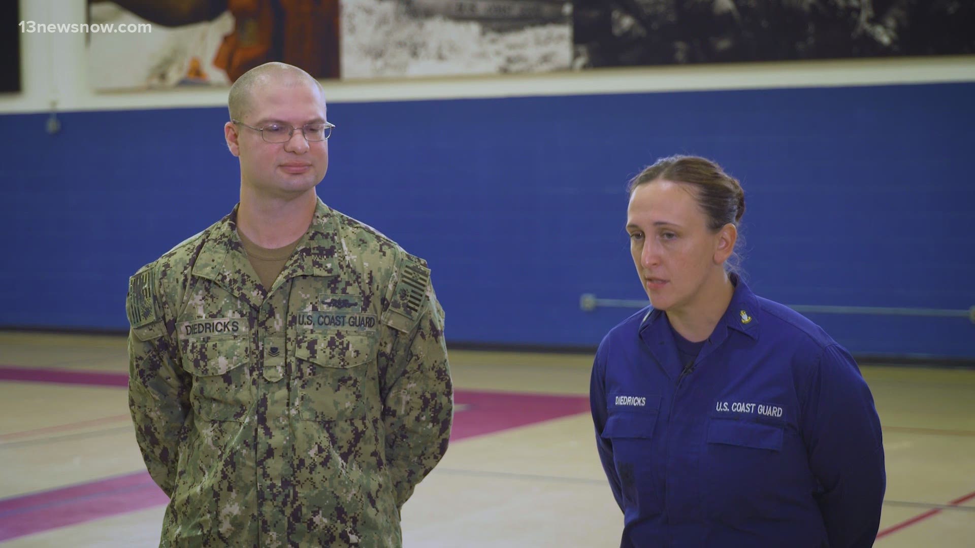 A Coast Guard husband and wife thought we were interviewing them about parenting during the pandemic, but it was actually our chance to thank them for their service.