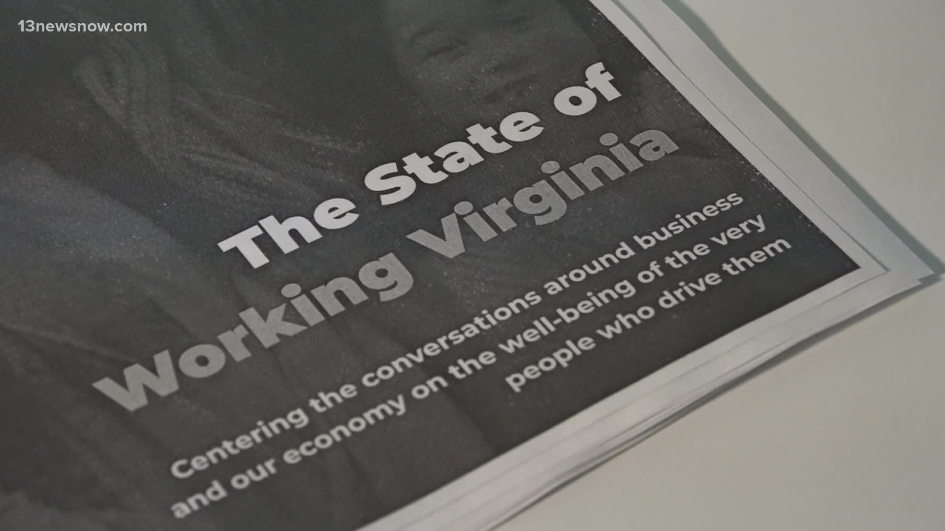The Virginia Interfaith Center released its latest findings in its report of what it's like working in the State of Virginia.