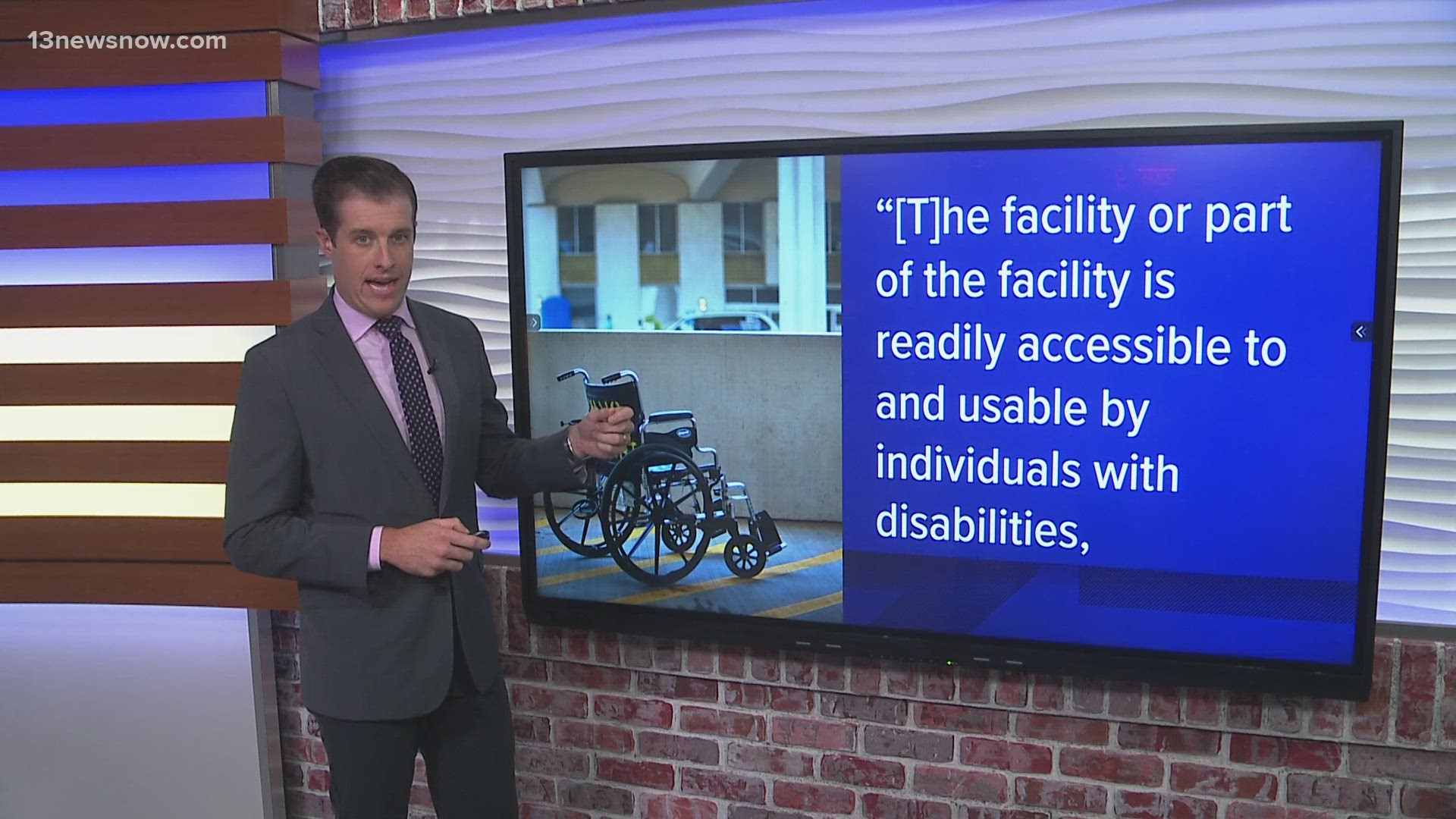 The Americans with Disabilities Act applies to facilities that were built or altered after 1992. Virginia Beach Public Schools just took steps to ADA compliance.