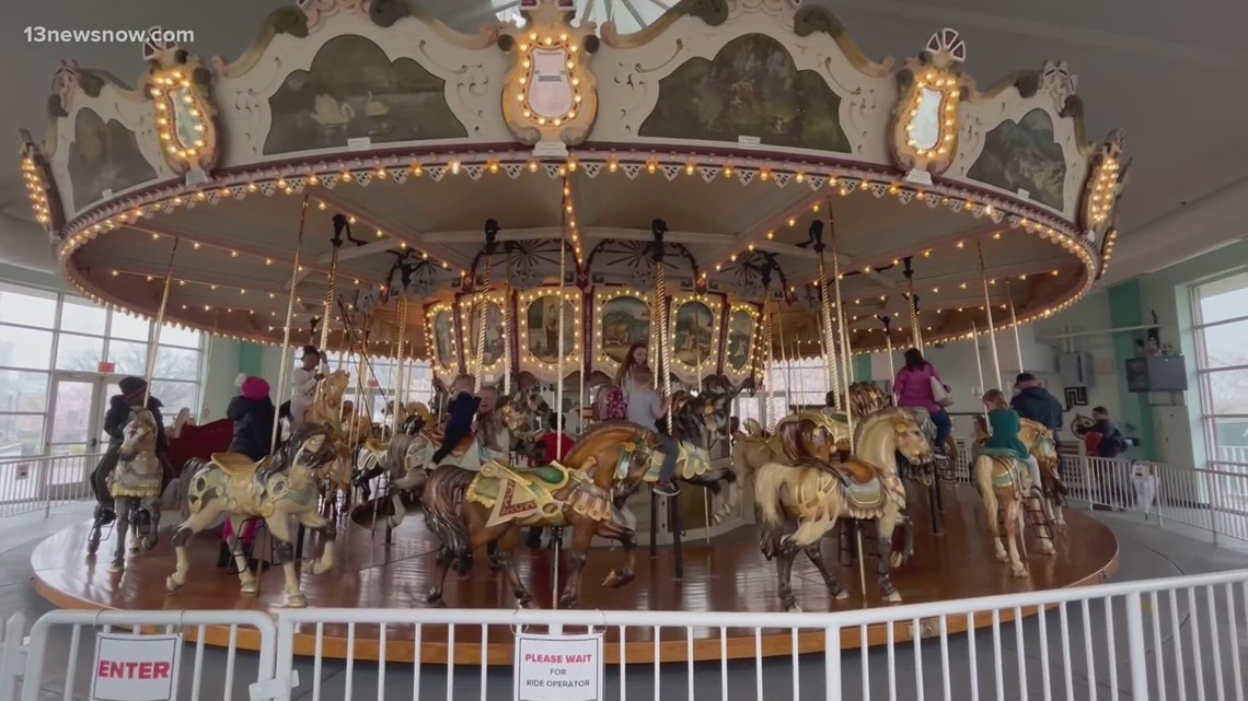 Beloved Hampton Carousel reopening ceremony brings young, old ...