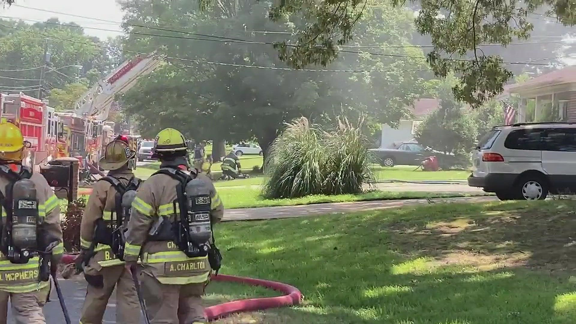 Viewer-submitted video: Firefighters attend Western Branch fire, Chesapeake.
Credit: Chad Kaiser