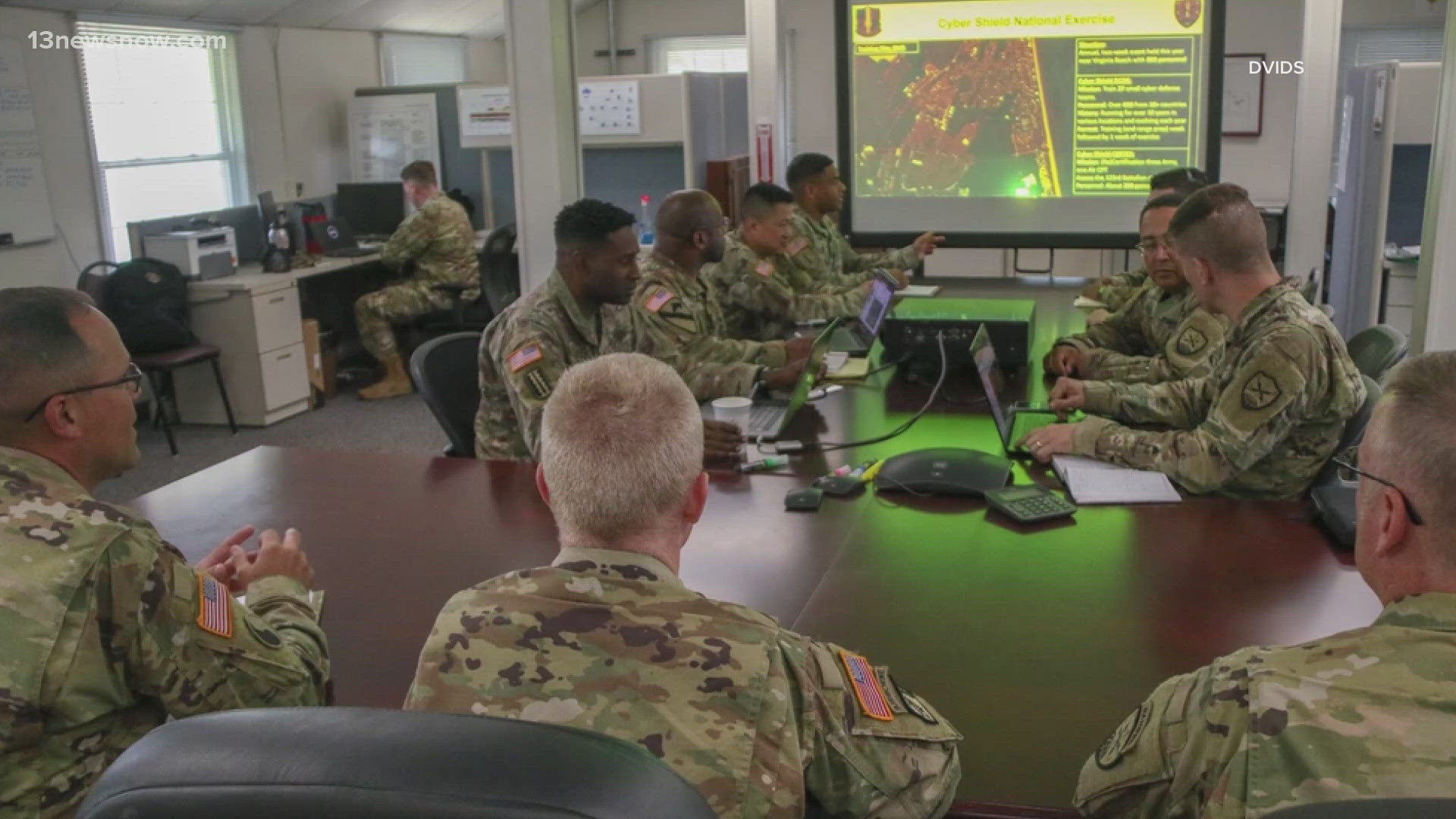 At the Virginia National Guard State Military Reservation in Virginia Beach, hundreds of Guardsmen and active-duty personnel have been involved in Cyber Shield 2024.