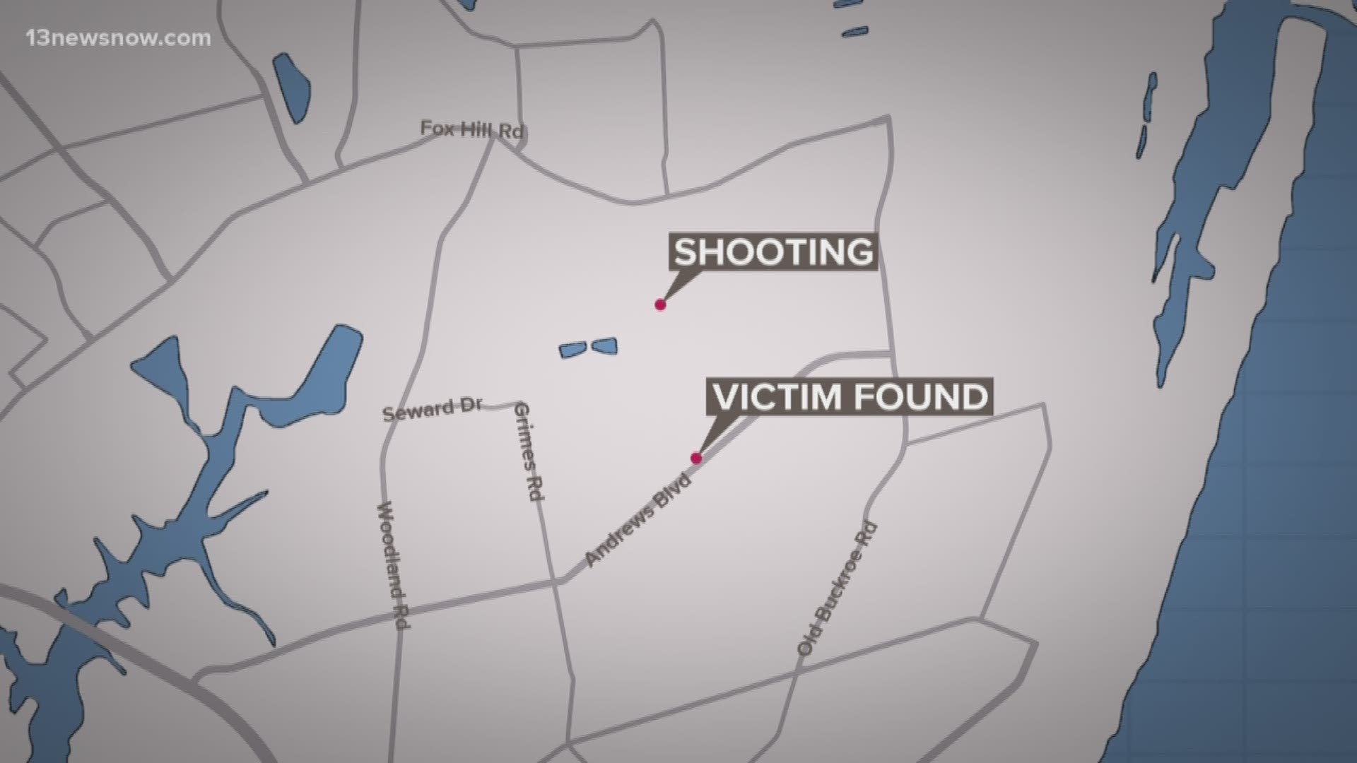 A man was shot in Hampton during an argument. Police are searching for the suspect