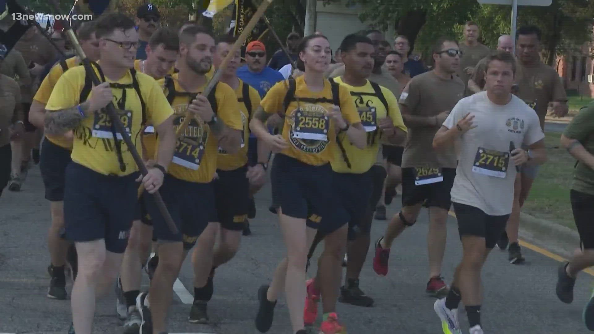 More than 3,000 sailors laced up their sneakers today for an annual Navy tradition. The "Run with the Chiefs 5K" returned to Naval Station Norfolk for the 18th year.