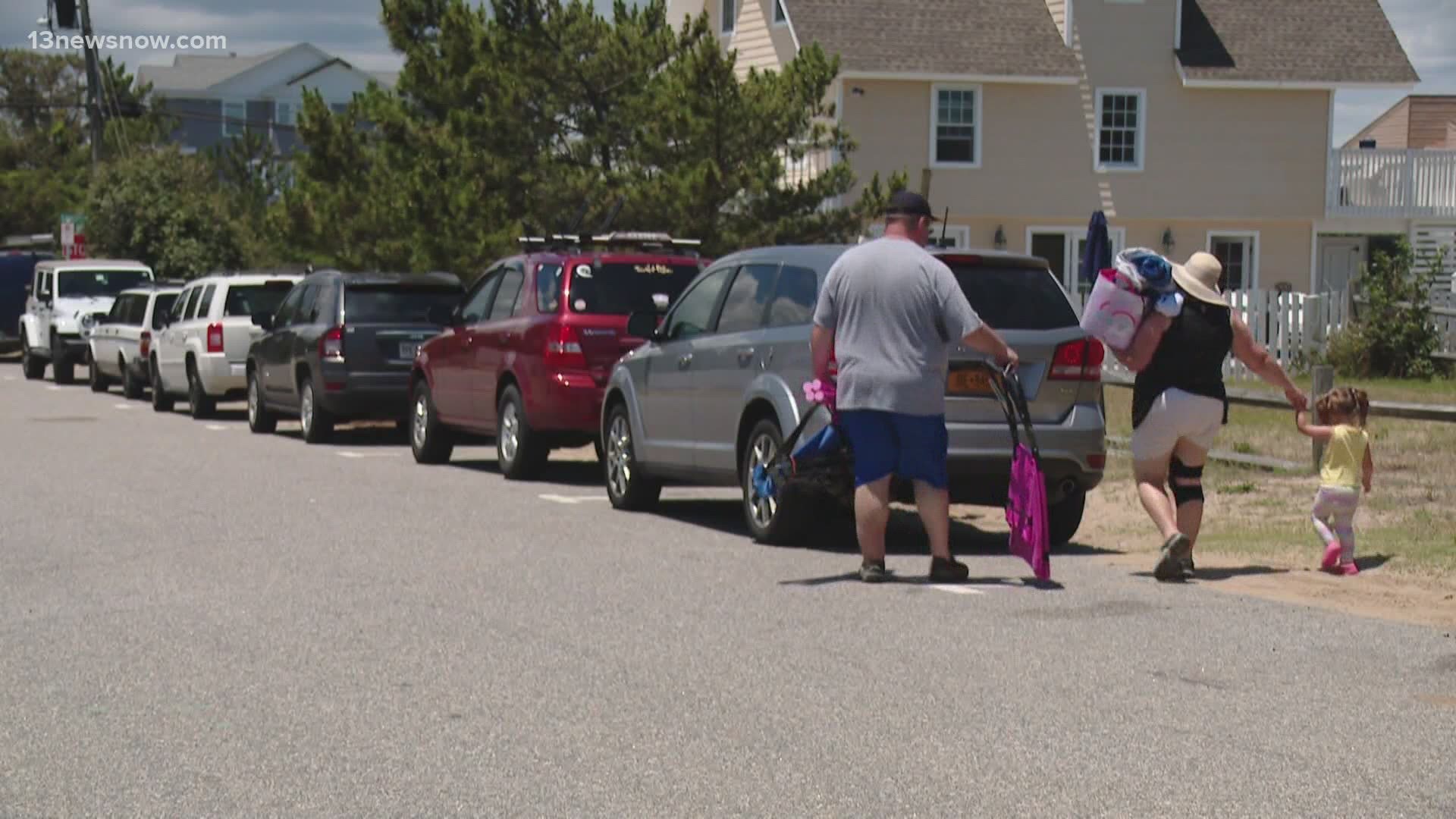 13News Now Ali Weatherton has more from Sandbridge residents who are fed up with the amount of public parking available in private communities.