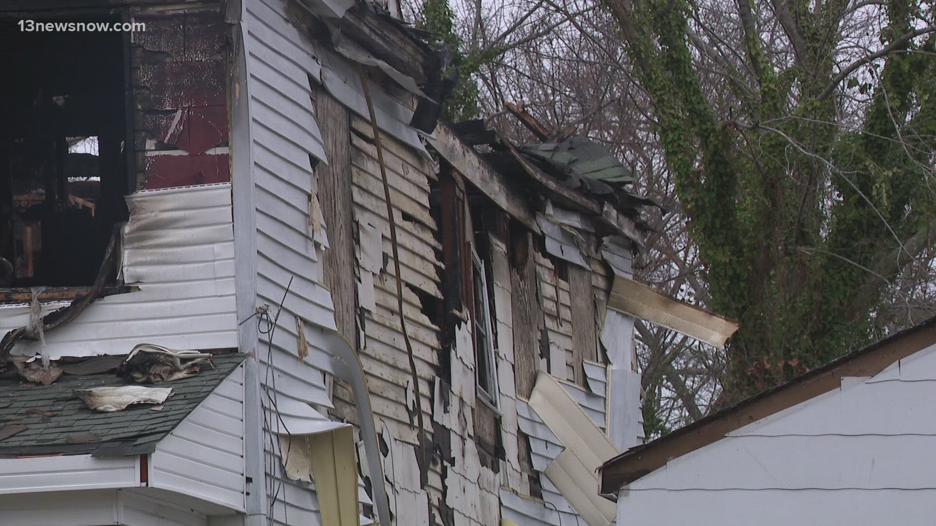 One fire happened on Andrew Place, while a person died in another fire on Hampton Avenue early Sunday morning.