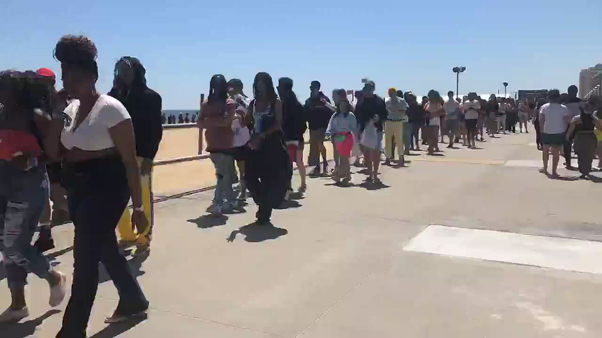 People crowded the Virginia Beach Oceanfront for the inaugural "Something in the Water" in April 2019. Pharrell Williams put the festival together in his hometown.