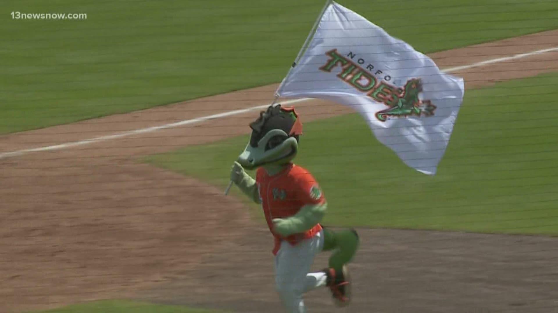 The Norfolk Tides rallied from five runs down to take a lead, but lost in 10 innings, 9-6.