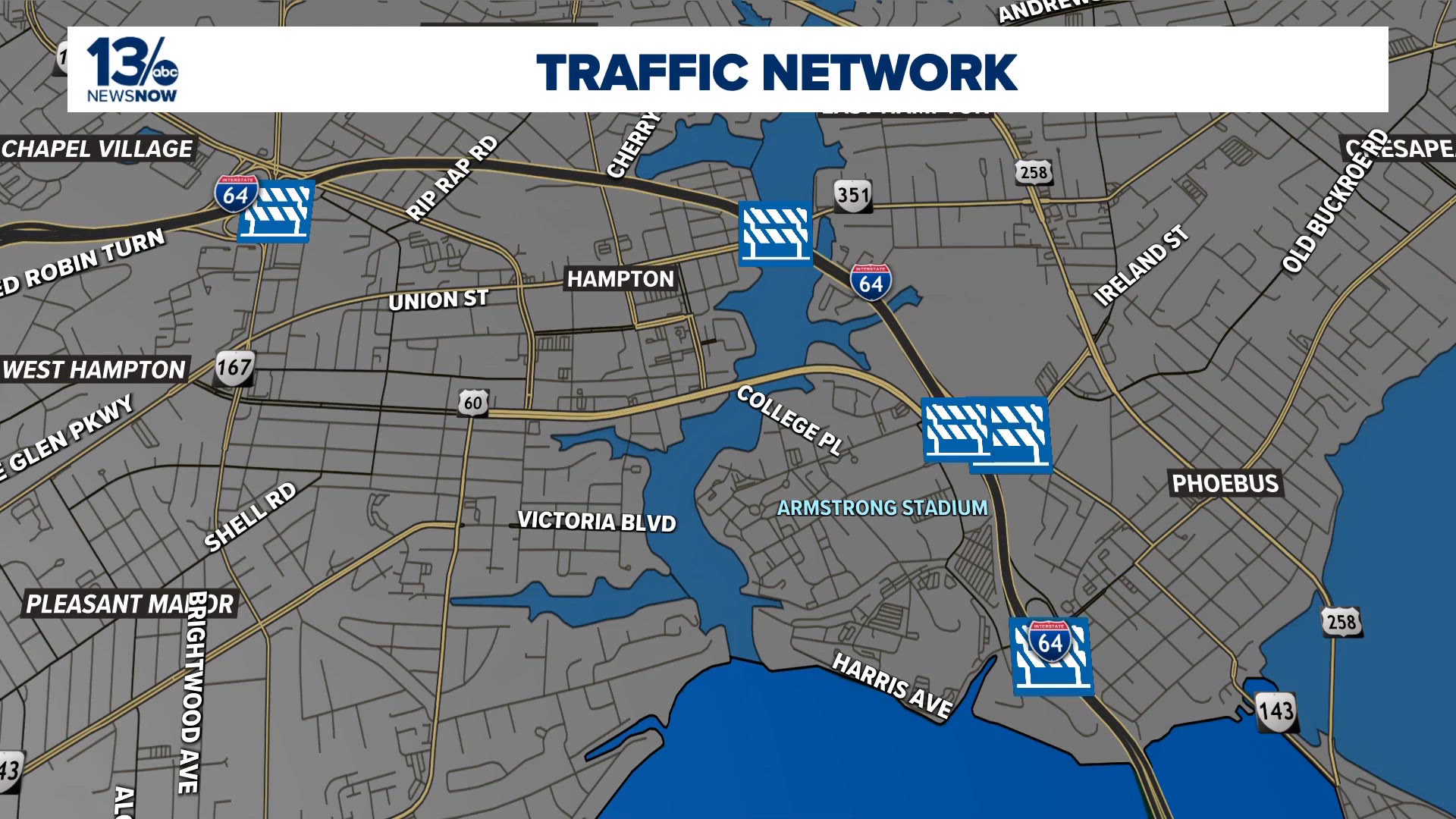 Overnight ramp closures to impact I-64 drivers this week