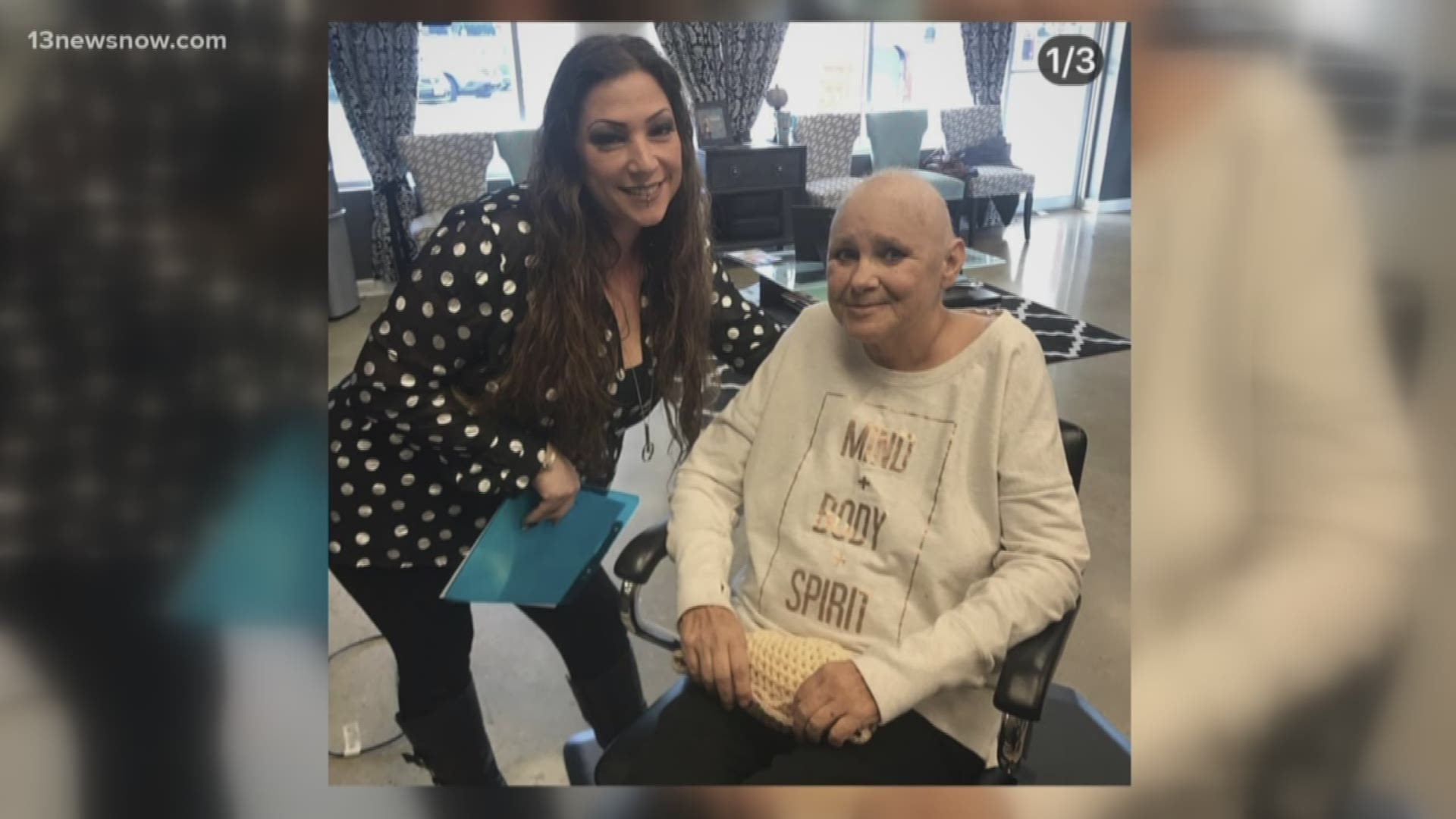 Fringe Salon in Virginia Beach is participating in Wigs & Wishes. It's a non-profit that helps provide free wigs for women and children with cancer.