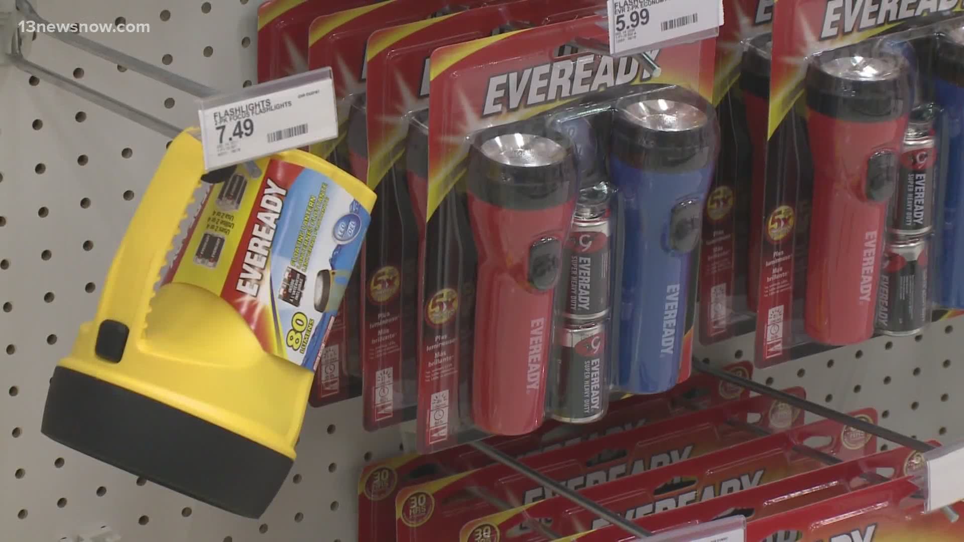 The sales tax holiday is underway in Virginia for school supplies, emergency preparedness items, and more.