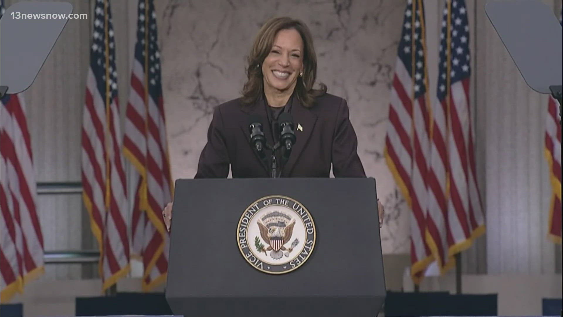 VP Kamala Harris spoke for the first time at her alma mater since AP News declared that former President Donald Trump had won the 2024 Presidential Election.