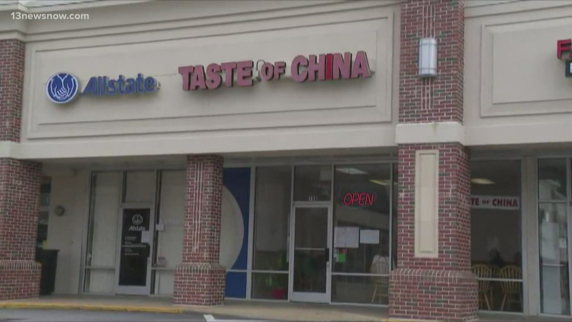 Neighbors in Chesapeake stepped up on Monday, after a hateful act against one of the owners of a Chinese food restaurant.