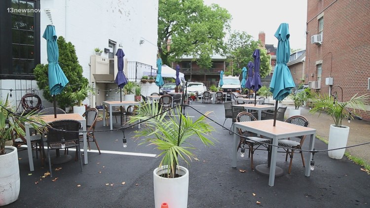 Outdoor dining spaces will be sticking around in Downtown Norfolk, Ghent