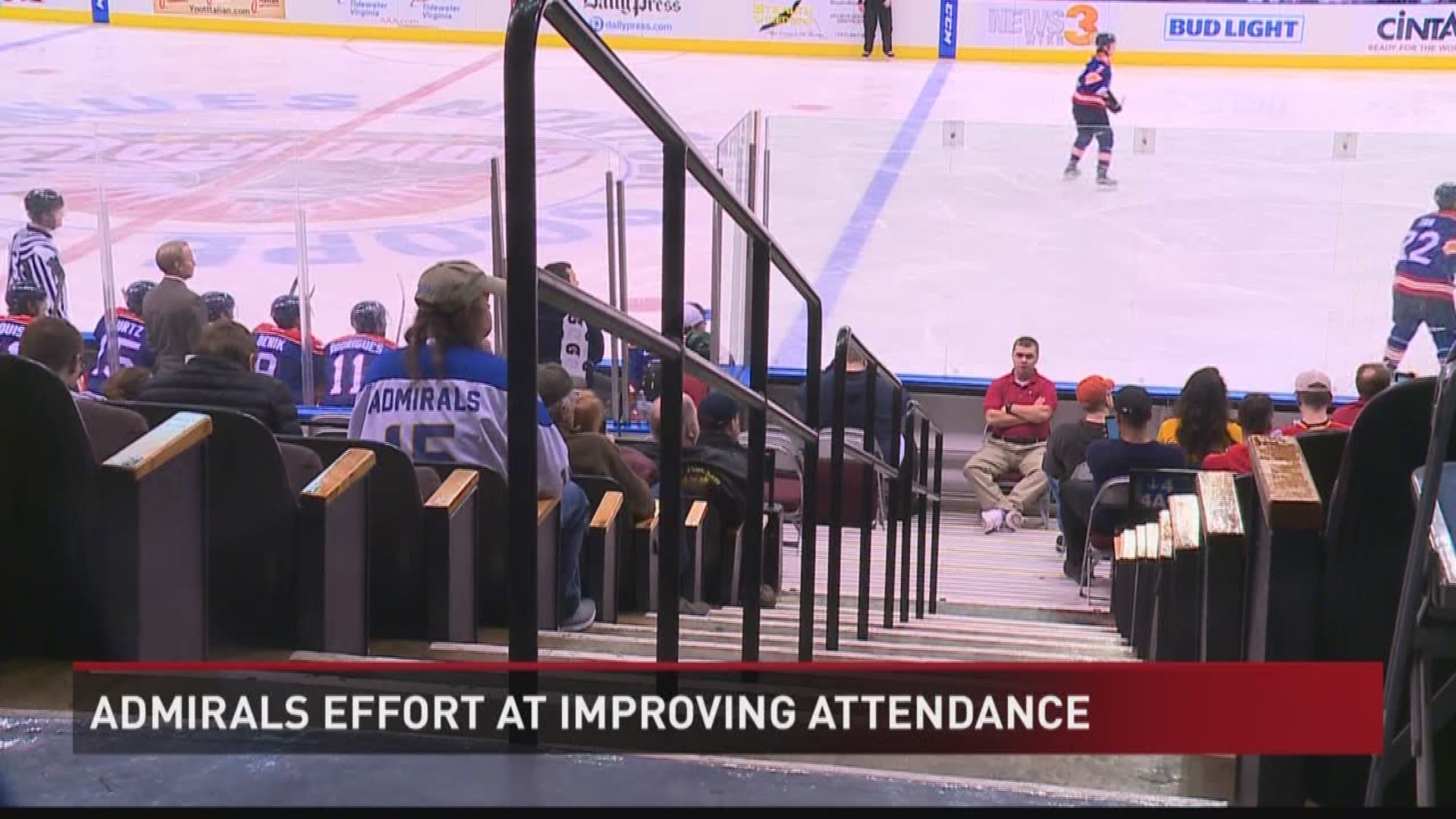 Besides putting a winning team on the ice, the Norfolk Admirals are taking other steps to increase the number of fans in the stands.
