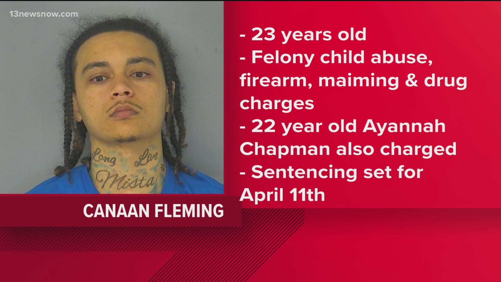 The case goes back to March, when someone brought the boy to Mary Immaculate Hospital. Both parents faced charges. Canaan Fleming pleaded guilty to the shooting.