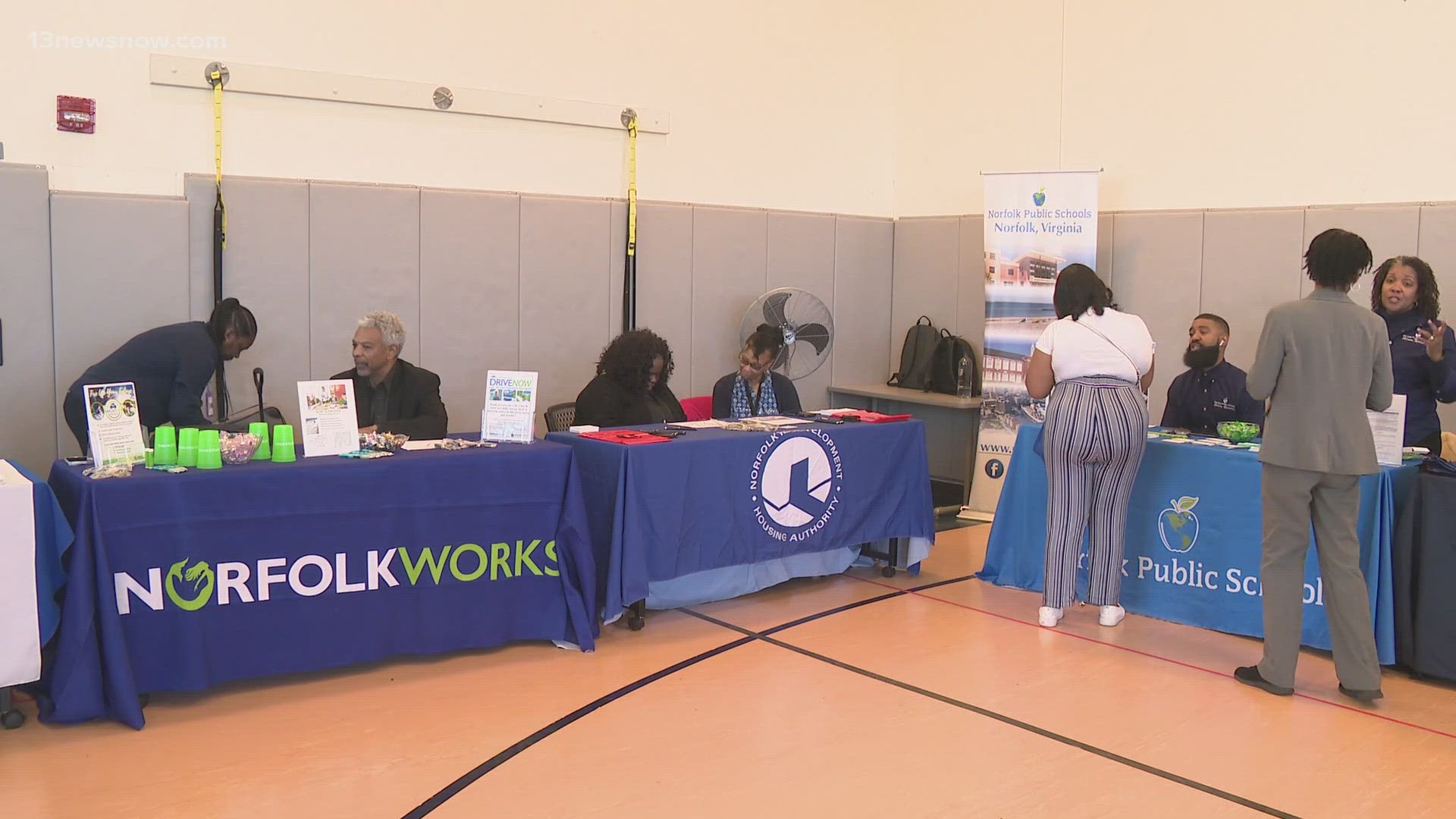 A regional effort aims to help people get back to work in the seven cities. The Hampton Roads Workforce Council launched the Norfolk-Portsmouth Hiring Expo Series.