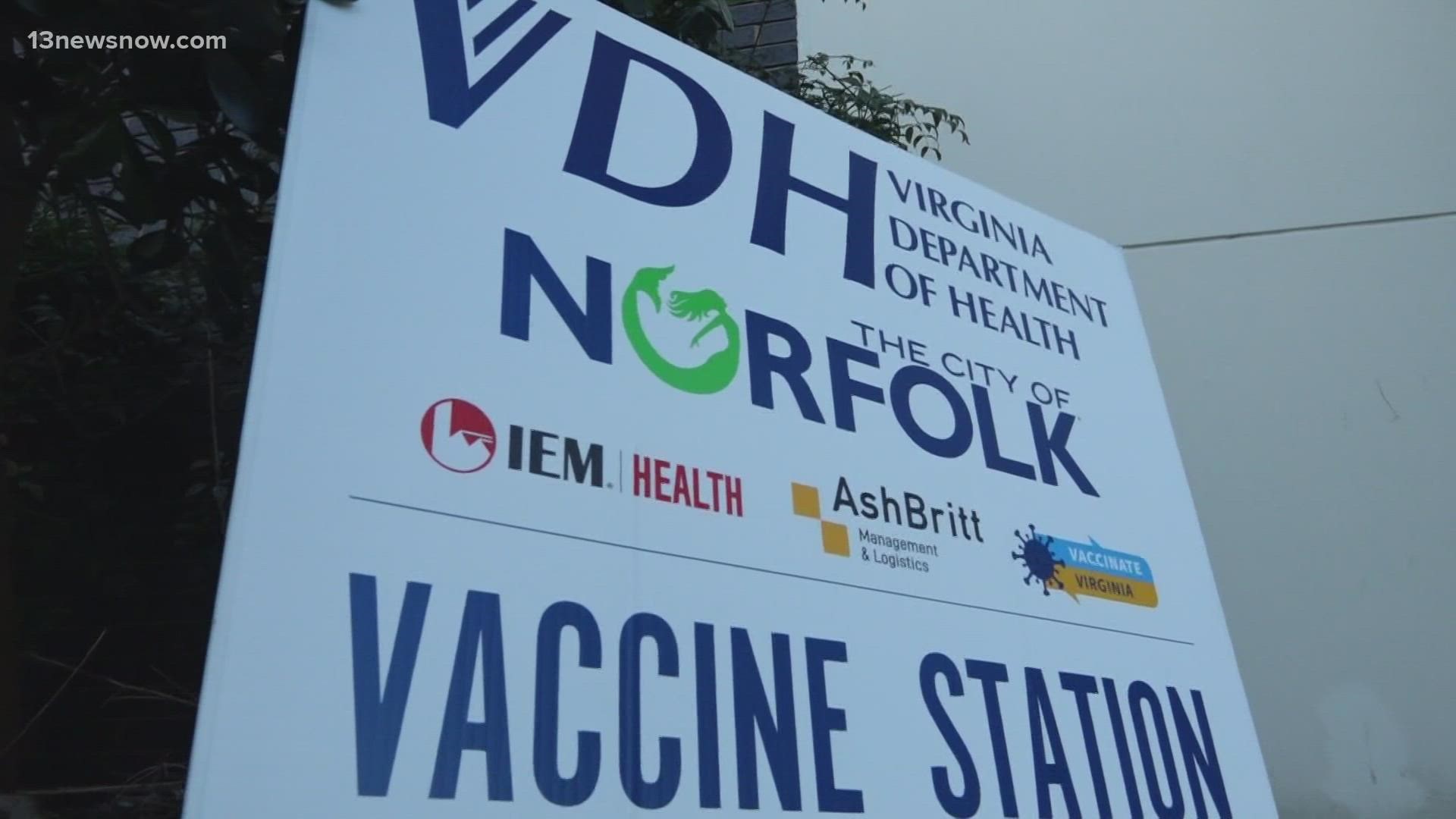 Despite the rising trends, you and your loved ones can no longer get a COVID-19 vaccine at Military Circle Mall in Norfolk.