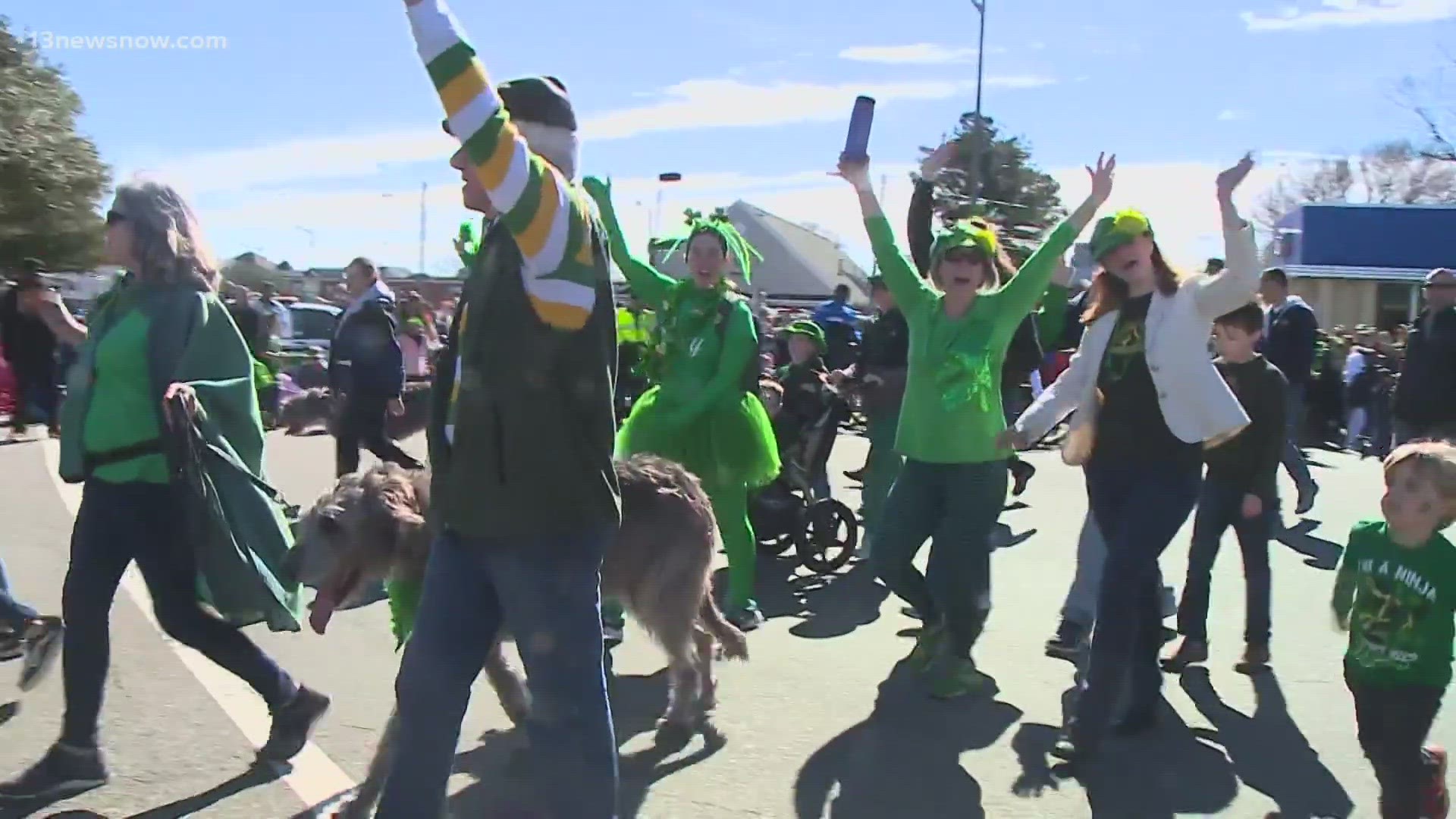 After a three-year hiatus, the Ocean View St. Patrick's Day Parade is back, but the luck of the Irish wasn't there for some drivers along Granby Street.