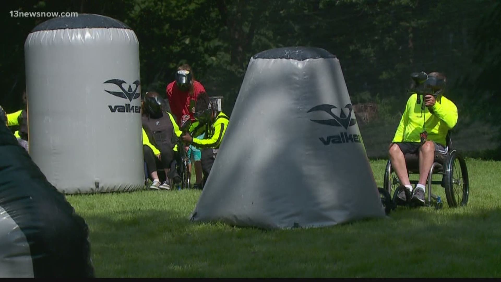13News Now Megan Shinn has more on the adaptive paintball game that's launched in Virginia Beach.