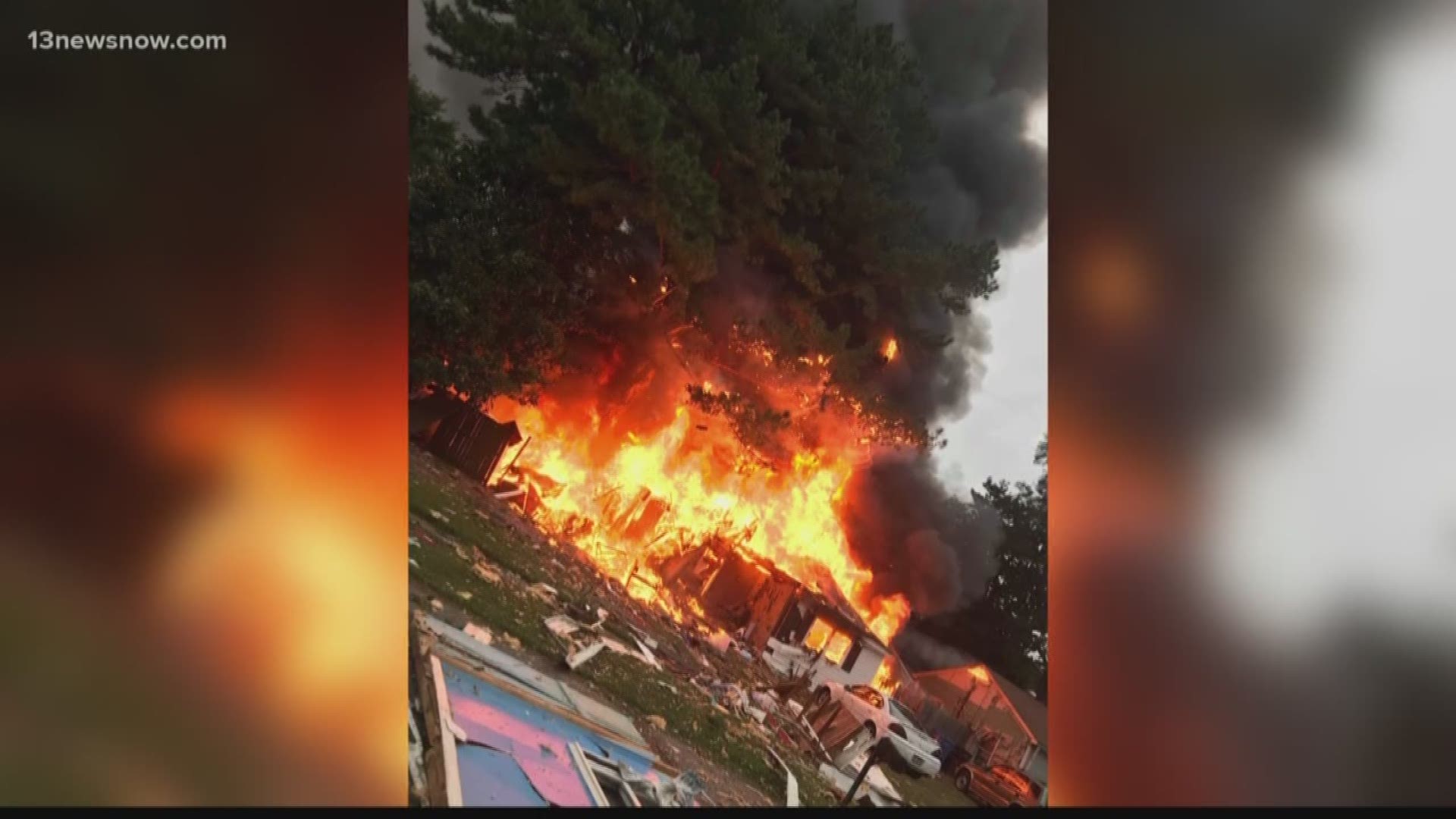 Explosion in Chesapeake injures several people and destroys house
